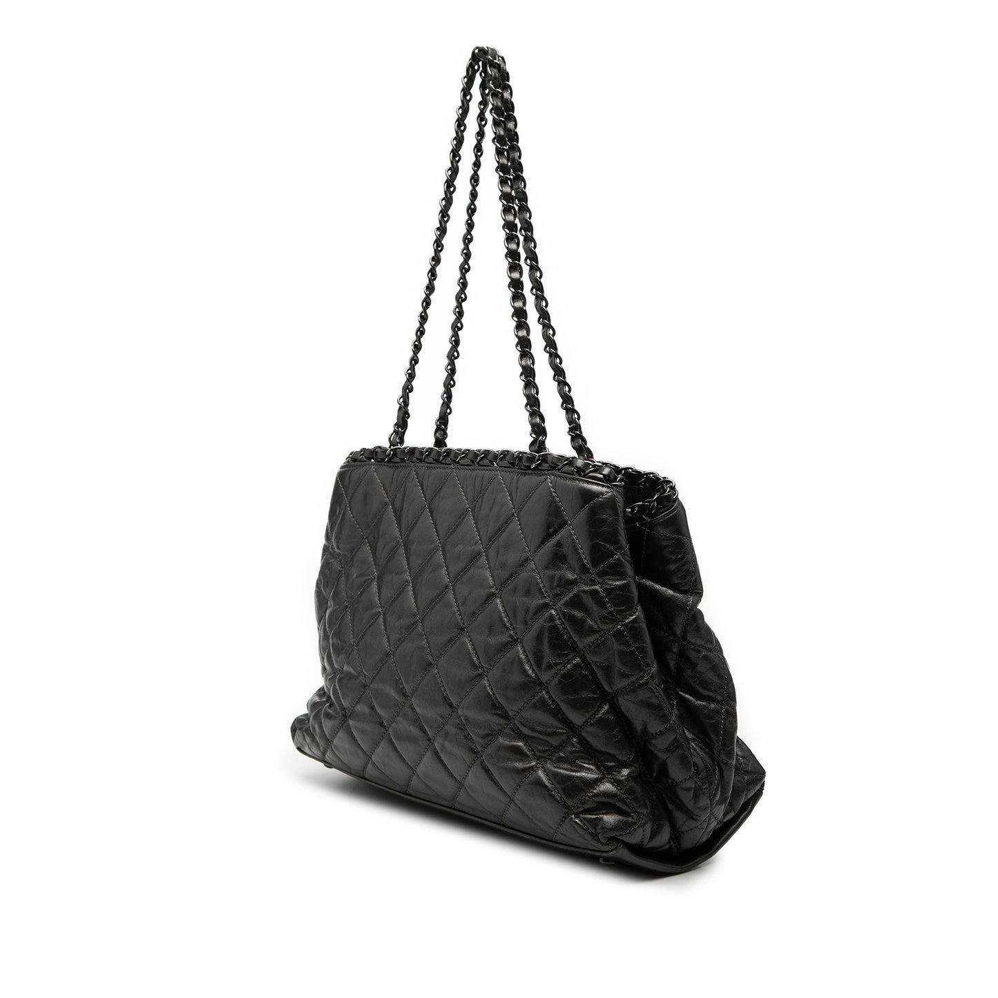 Chanel Small Quilted Calfskin Chain Me Tote