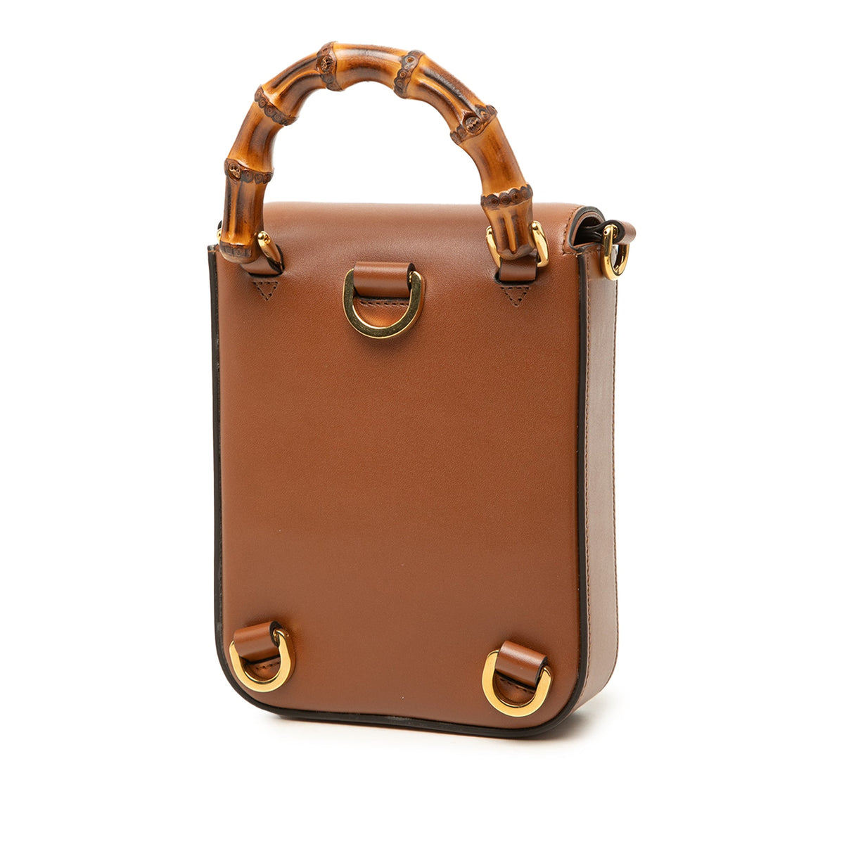 Gucci Mini Calfskin Bamboo Top Handle Bag