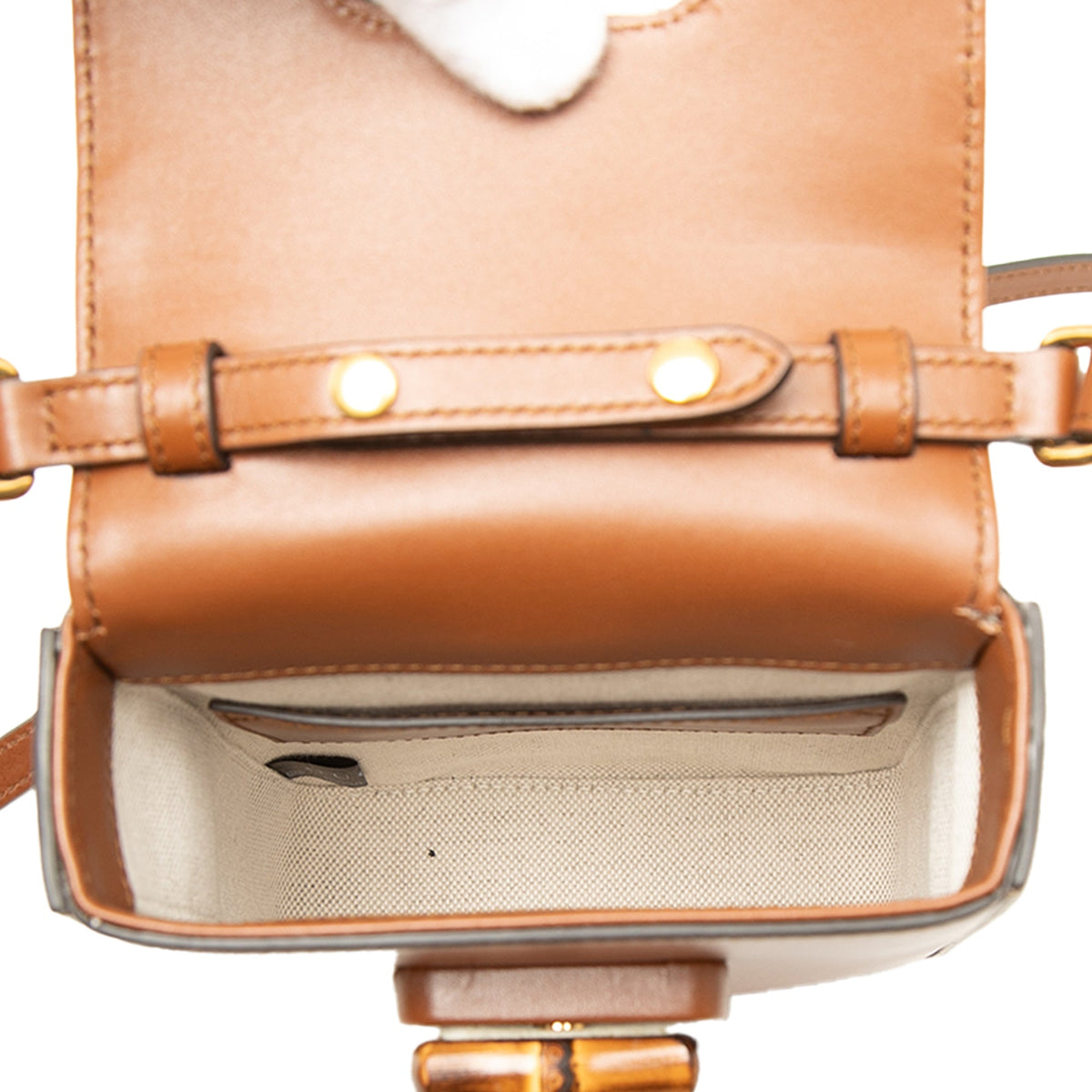 Gucci Mini Calfskin Bamboo Top Handle Bag