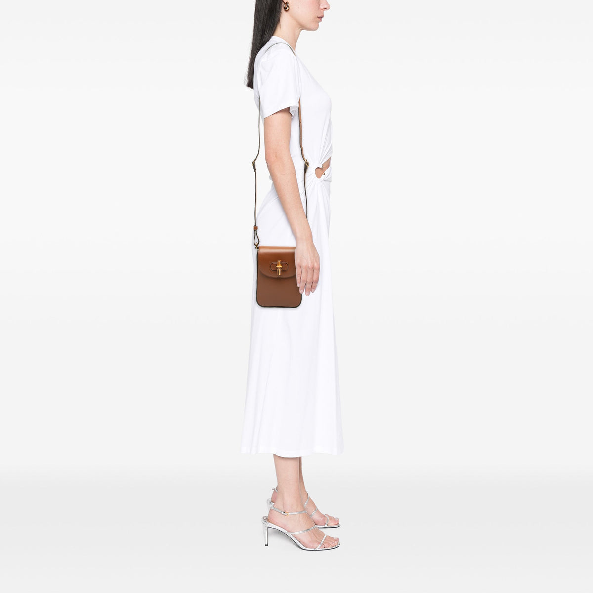 Gucci Mini Calfskin Bamboo Top Handle Bag