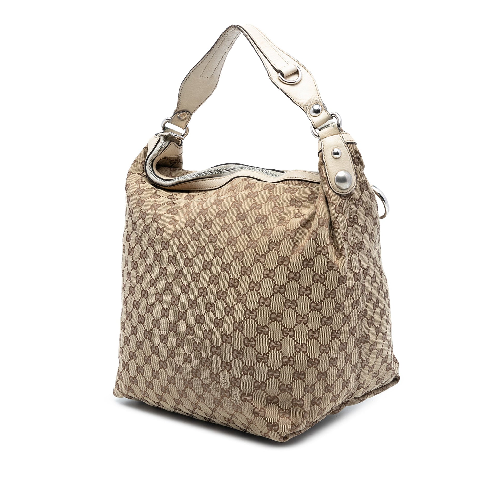 Gucci Large GG Canvas Icon Bit Hobo