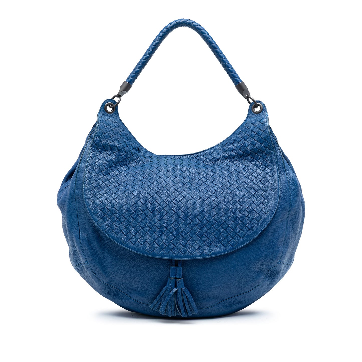 Bottega Veneta Large Washed Cervo Intrecciato Hobo