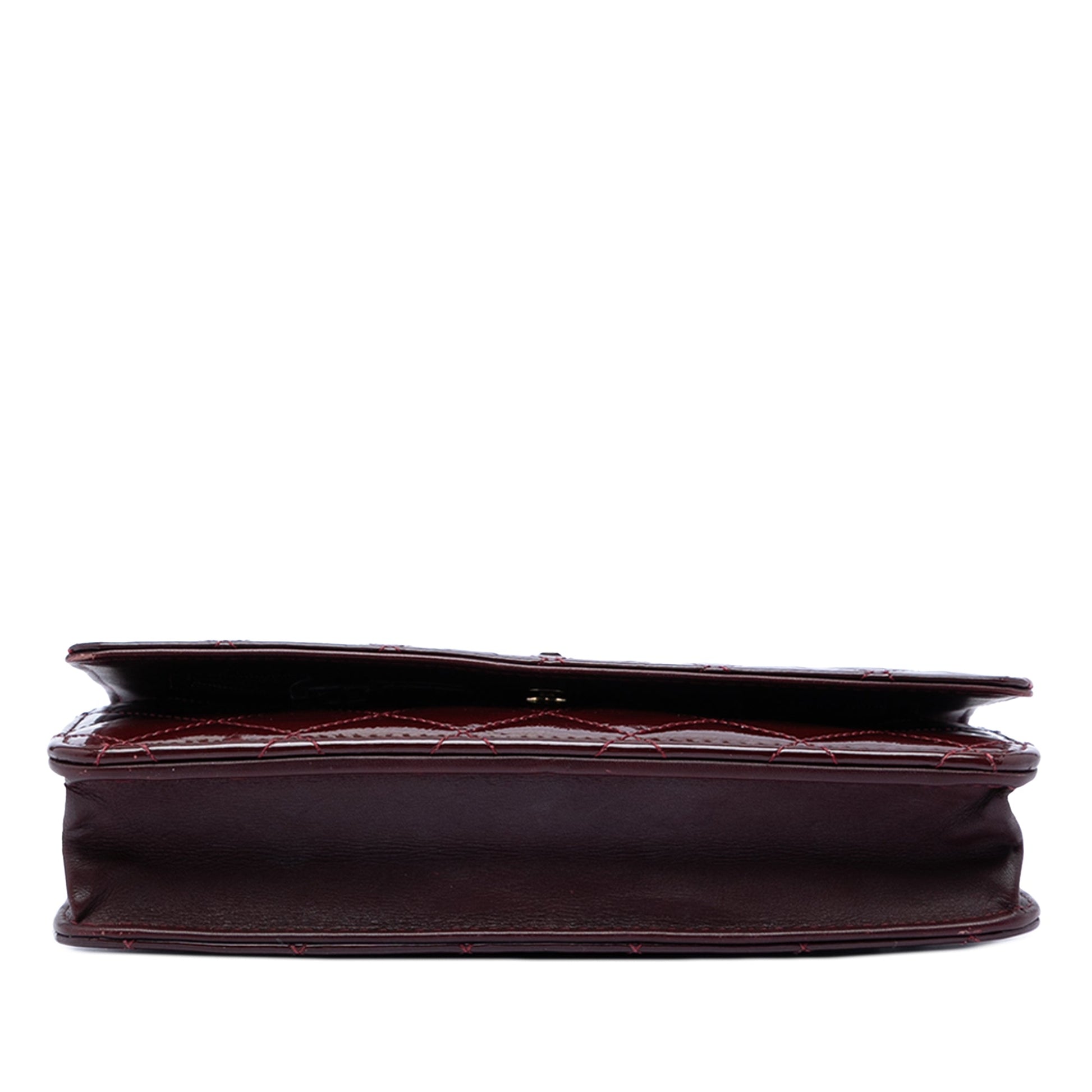 Chanel Quilted Patent Reissue 2.55 Wallet On Chain