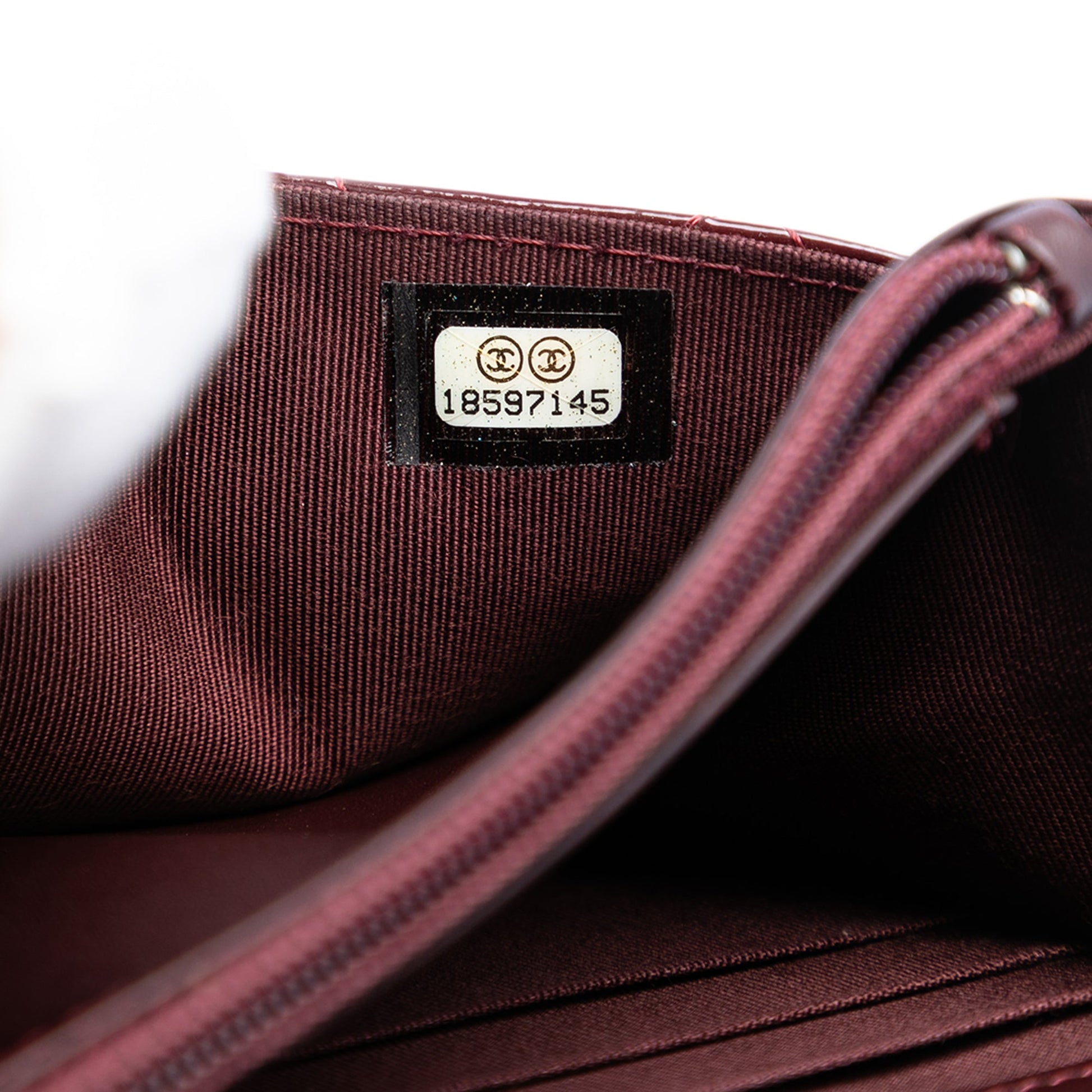 Chanel Quilted Patent Reissue 2.55 Wallet On Chain