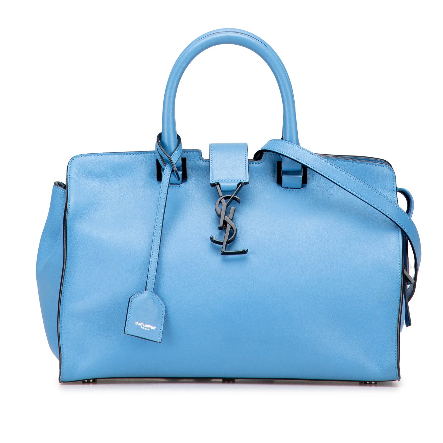 Saint Laurent Small Leather Monogram Cabas Satchel