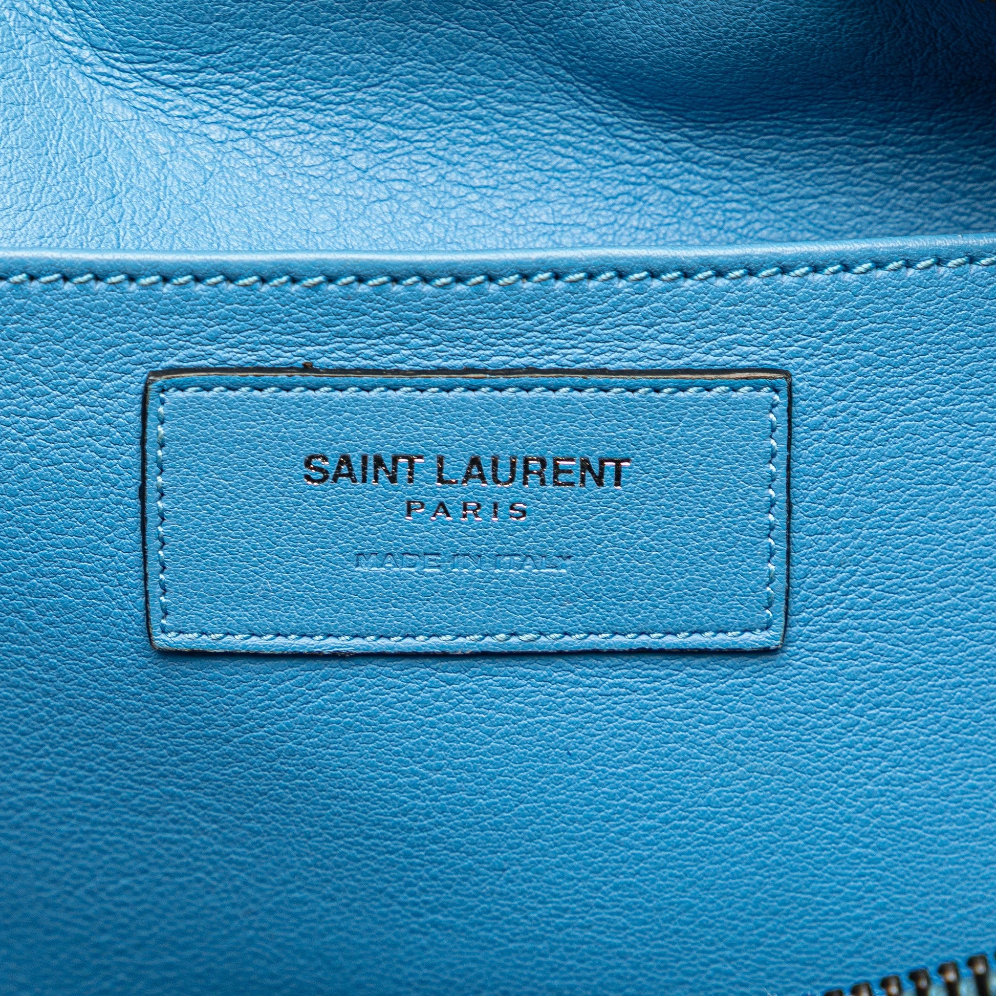 Saint Laurent Small Leather Monogram Cabas Satchel