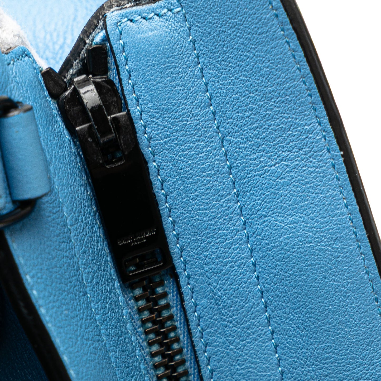 Saint Laurent Small Leather Monogram Cabas Satchel