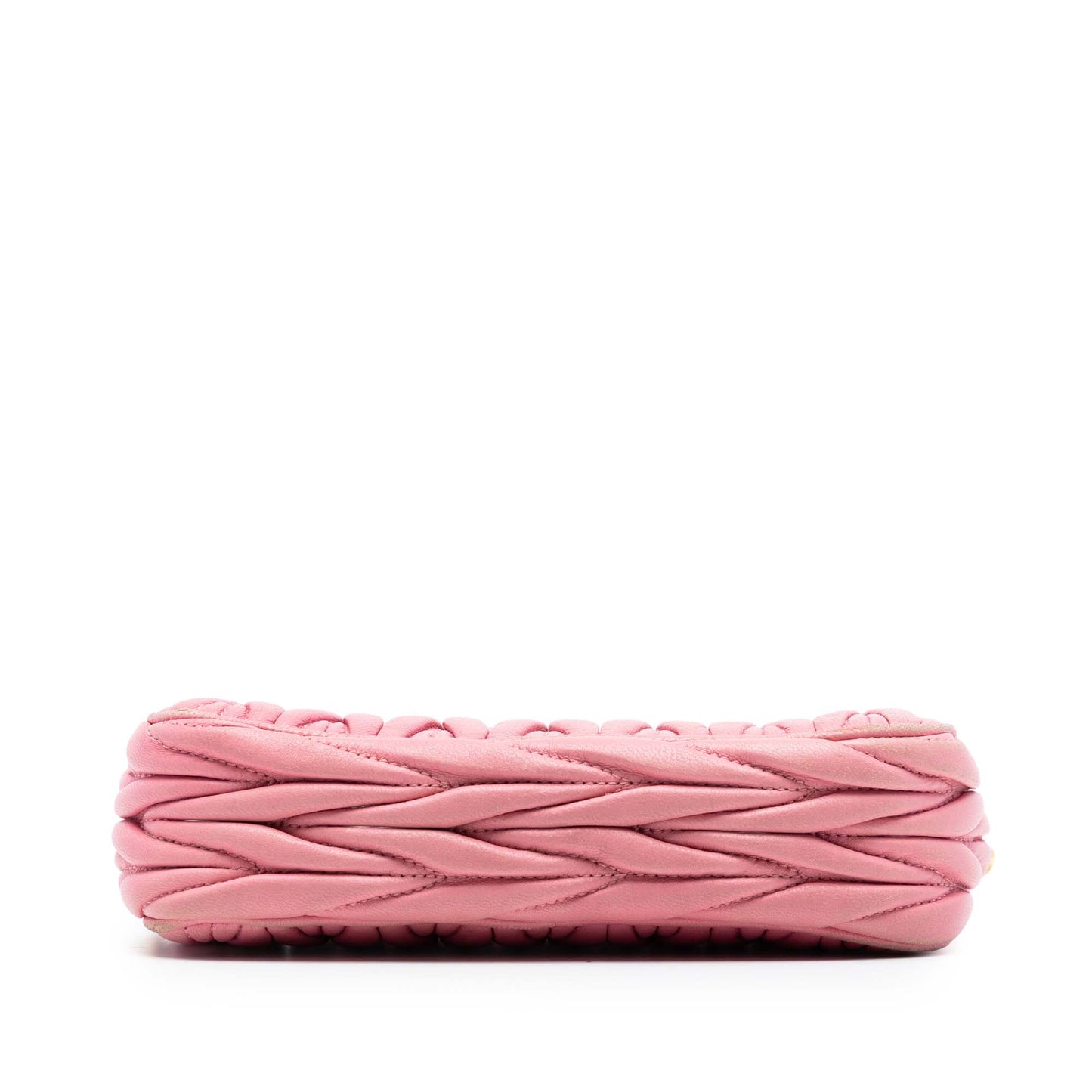 Miu Miu Nappa Matelasse Double Zip Handbag