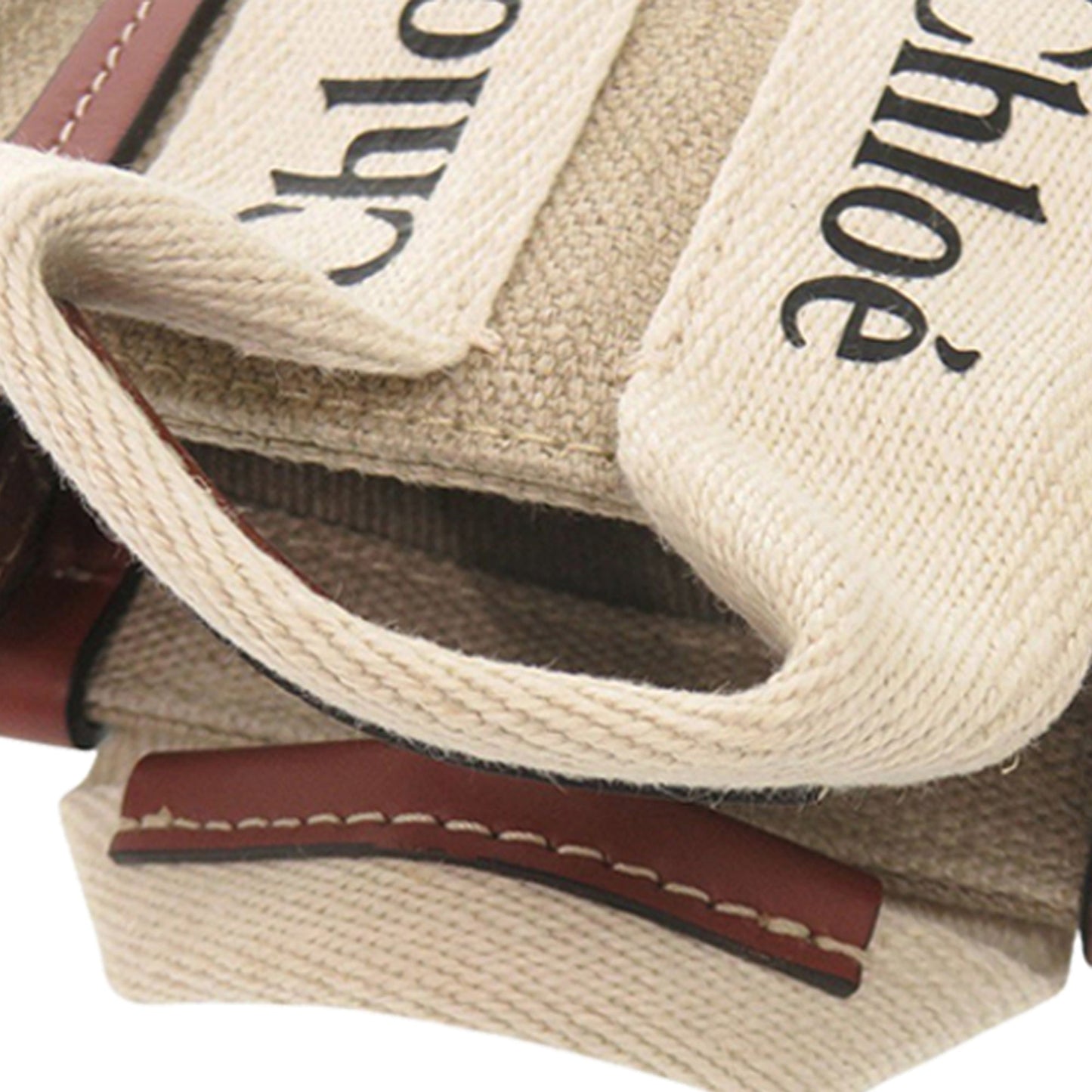 Chloé Nano Canvas Woody Satchel