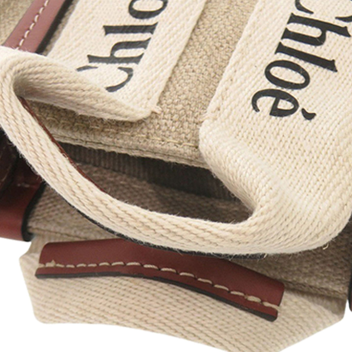 Chloé Nano Canvas Woody Satchel