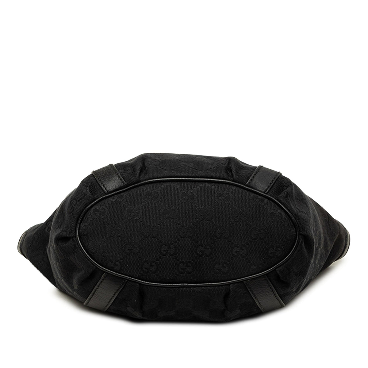 Gucci GG Canvas Abbey D Ring Handbag — Black
