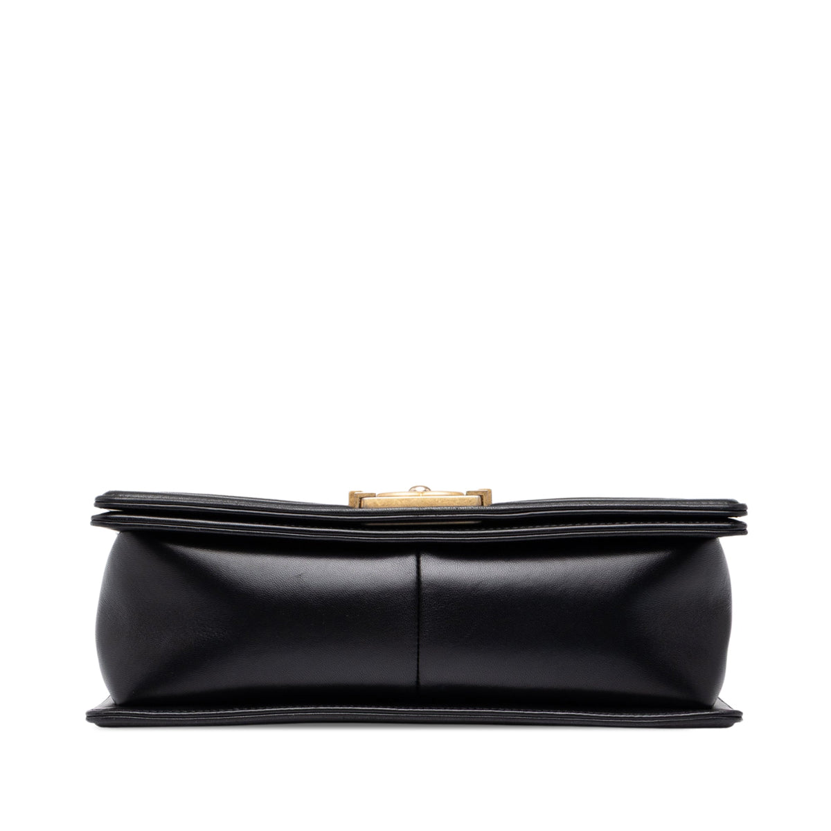 Chanel Old Medium Quilted Lambskin Boy Flap — Black