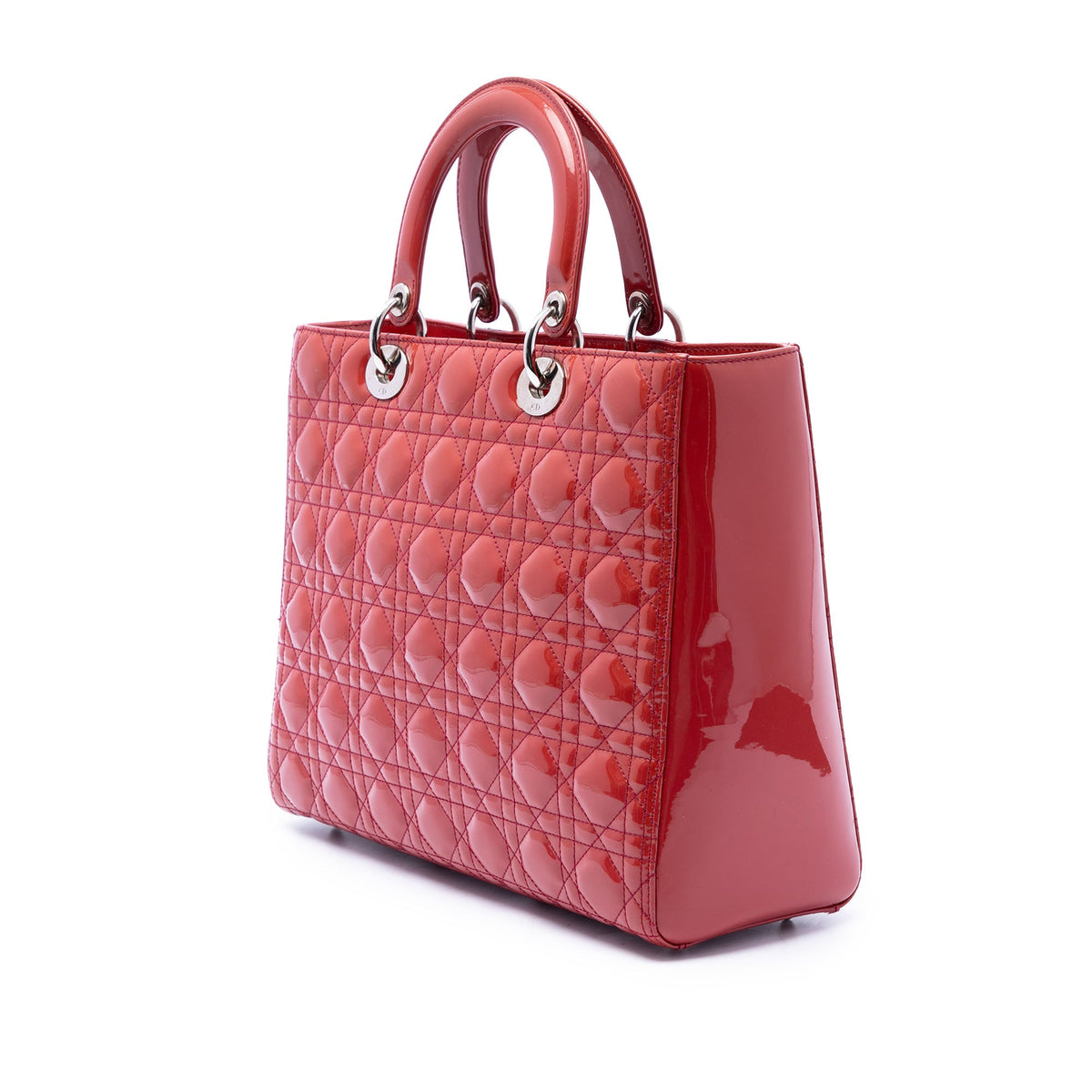 Dior Large Patent Cannage Lady Dior