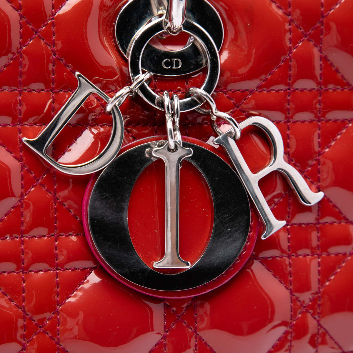 Dior Large Patent Cannage Lady Dior