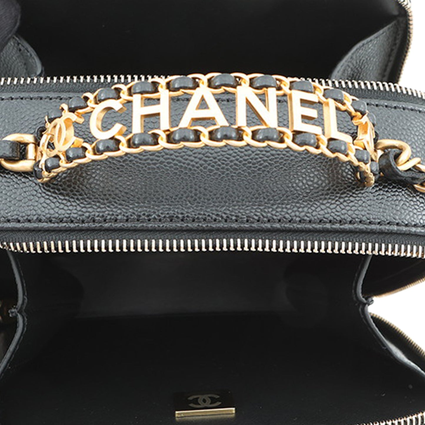 Chanel Mini Quilted Caviar Pick Me Up Vanity Case