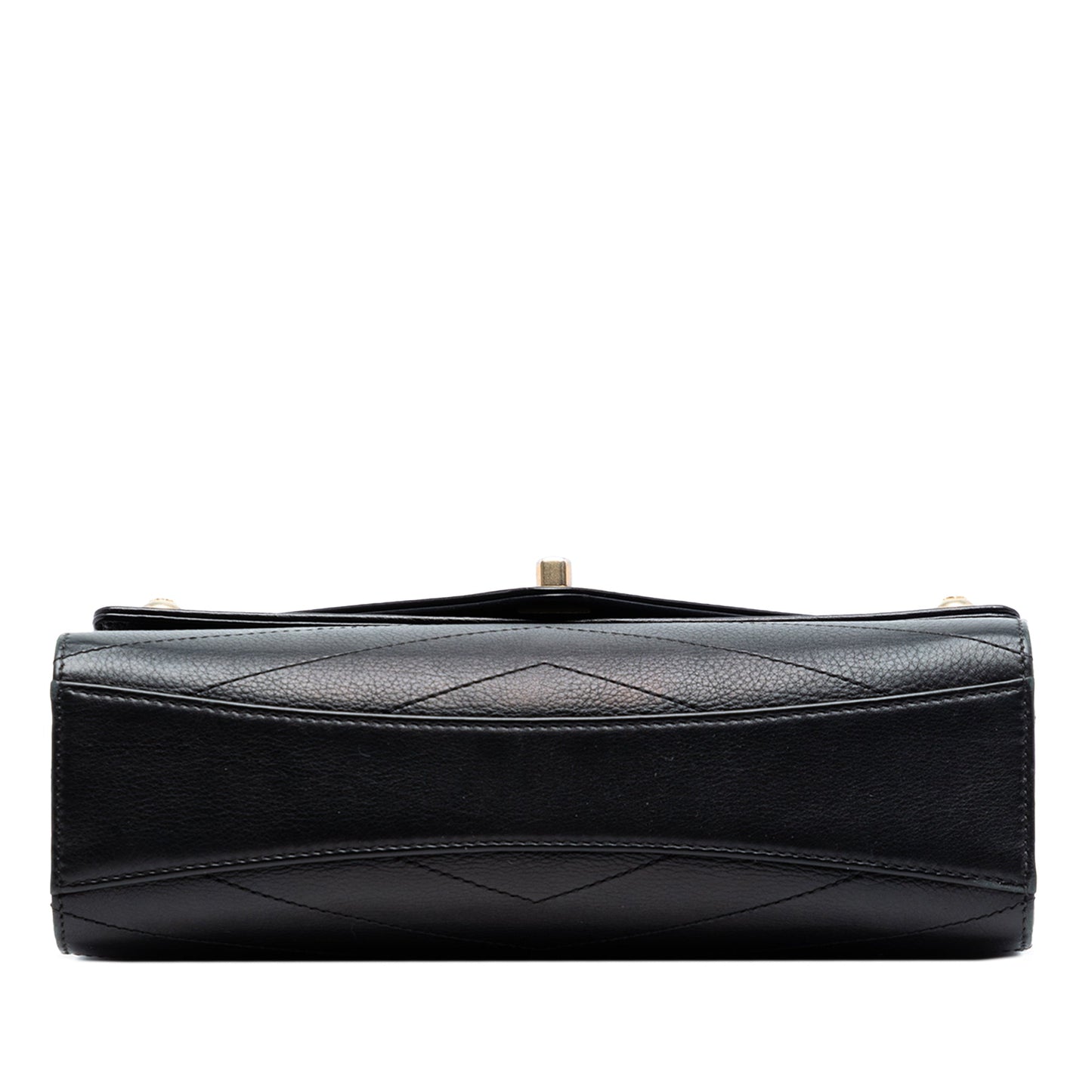 CC Chevron Calfskin Casual Trip Flap