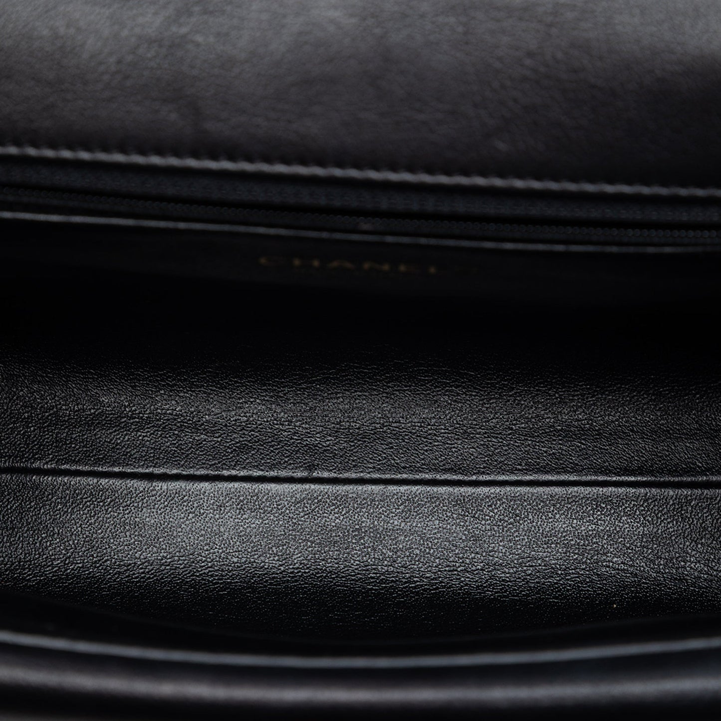 CC Chevron Calfskin Casual Trip Flap