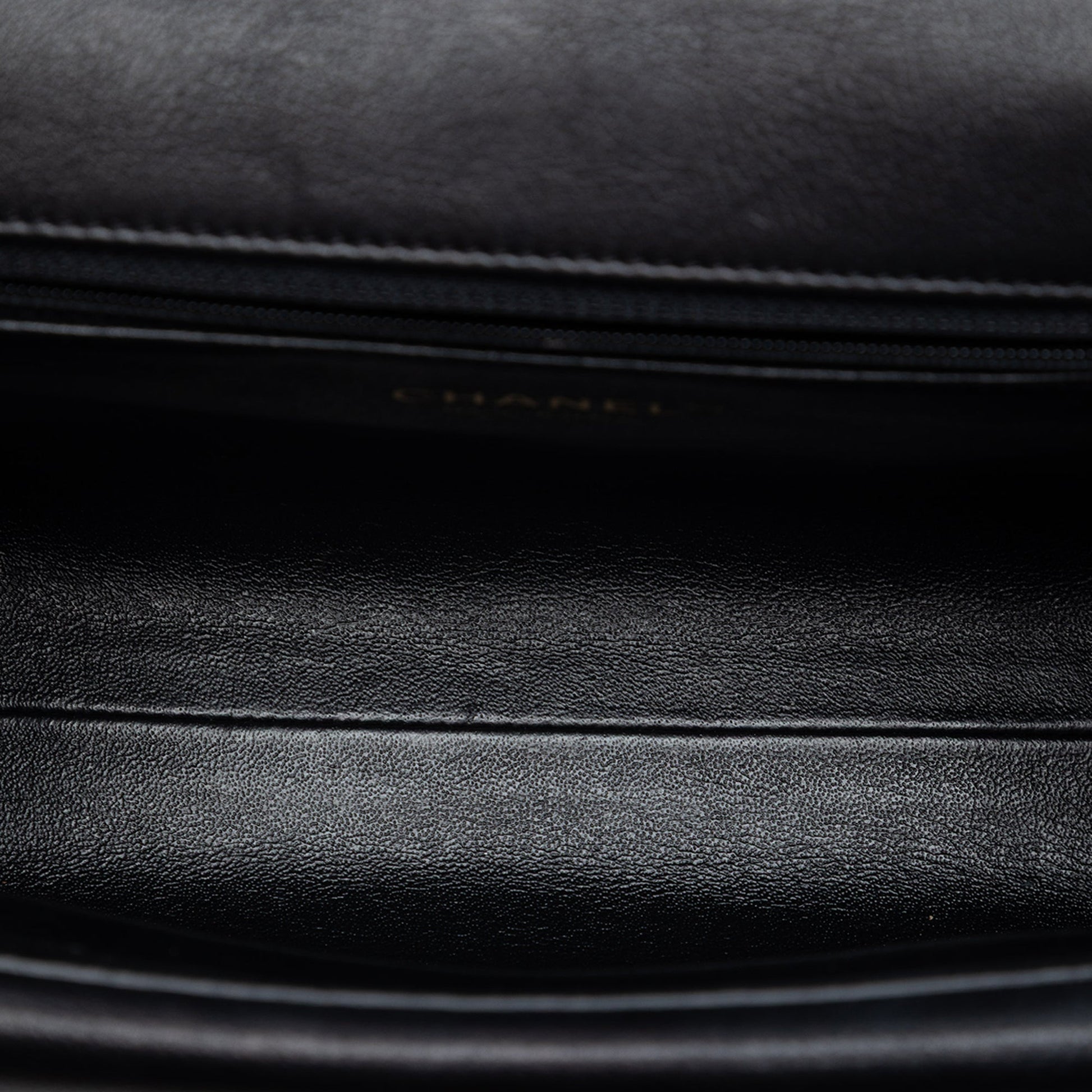 CC Chevron Calfskin Casual Trip Flap