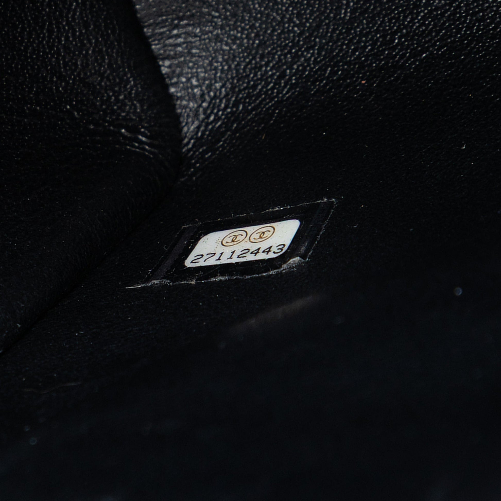 CC Chevron Calfskin Casual Trip Flap