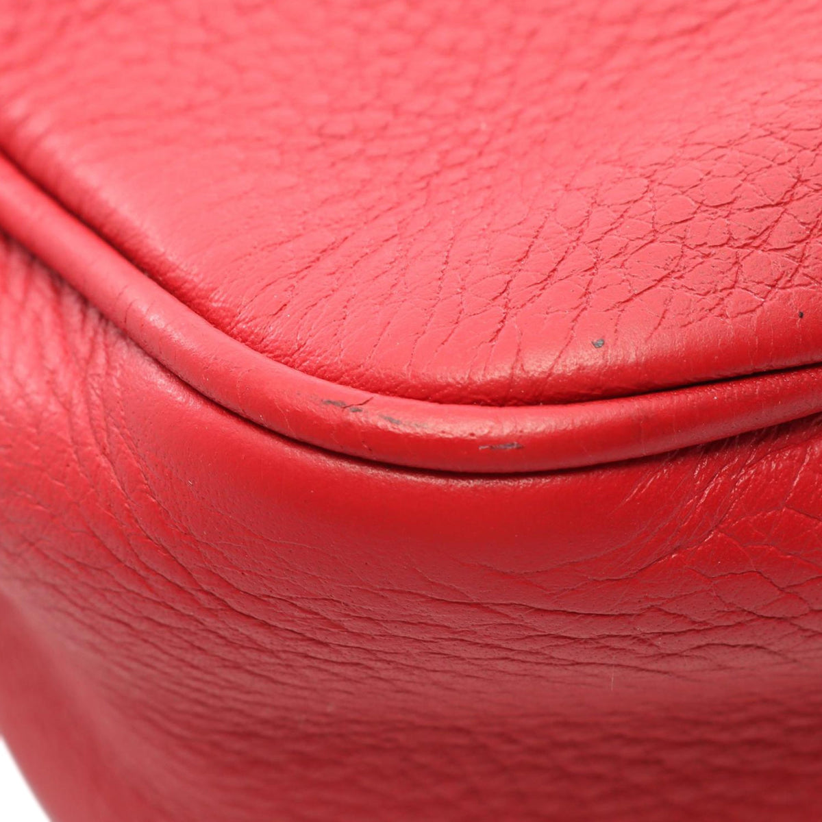 Gucci Leather Soho Disco Crossbody — Red
