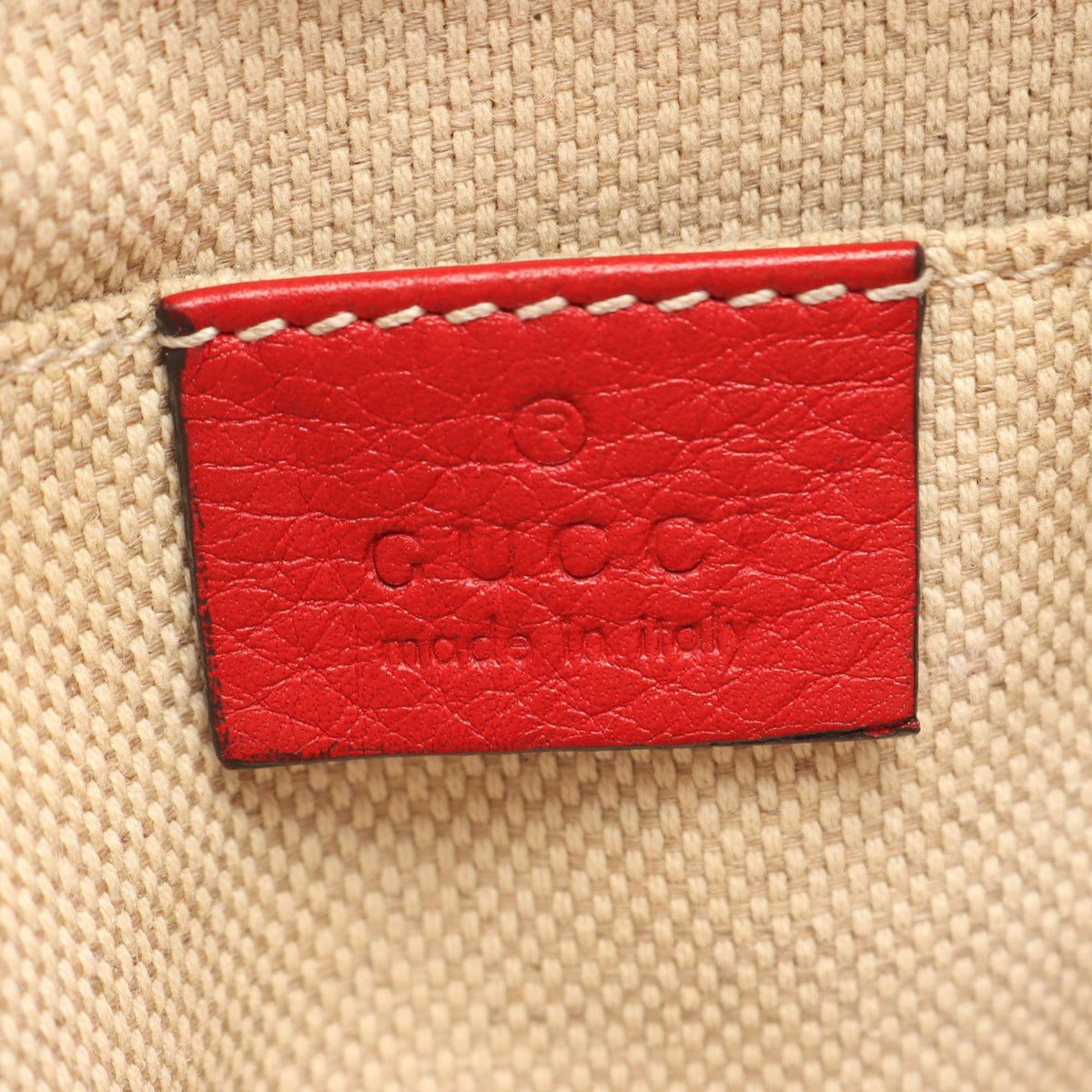 Gucci Leather Soho Disco Crossbody — Red