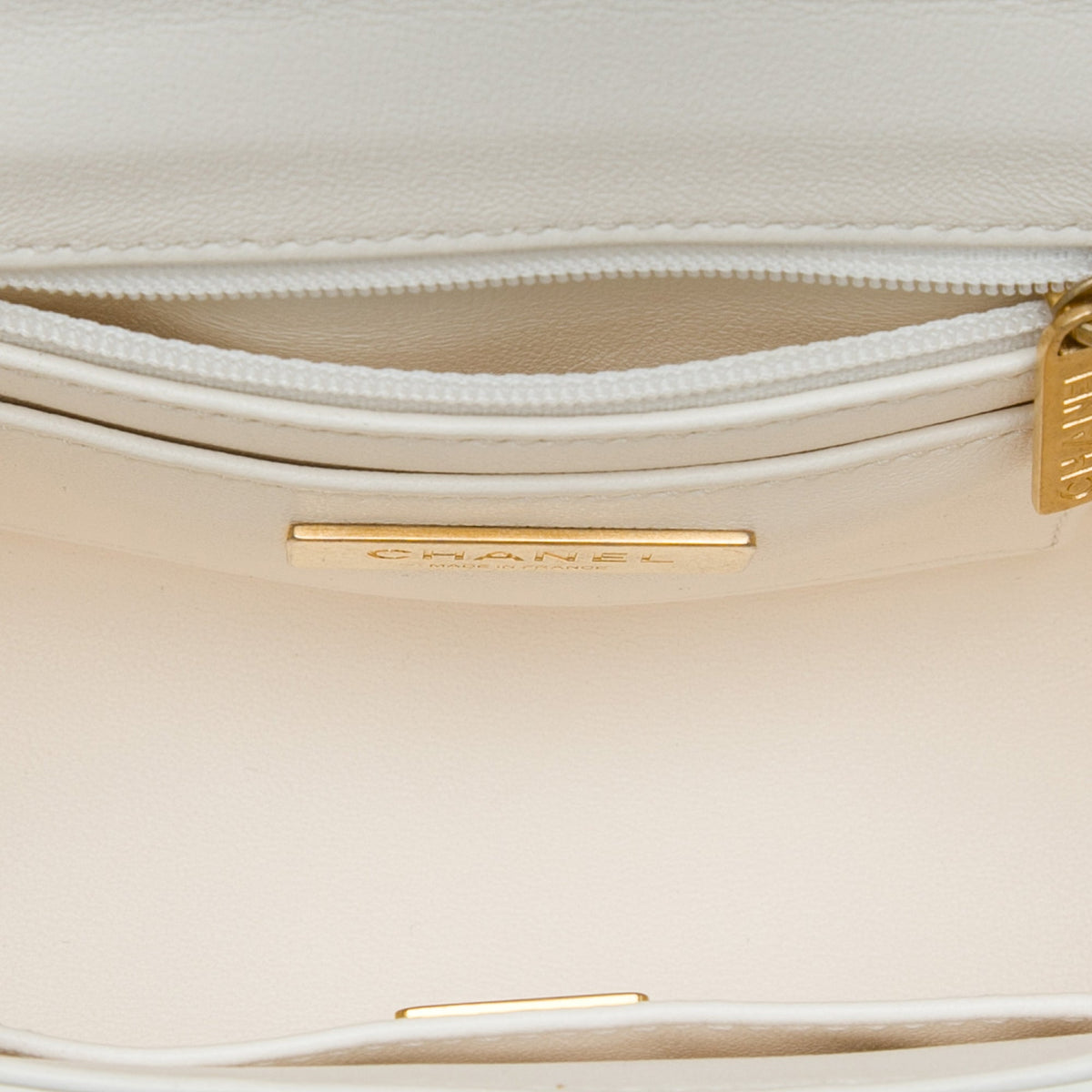Chanel Mini CC Quilted Lambskin Vanity Top Handle Cosmetic Case