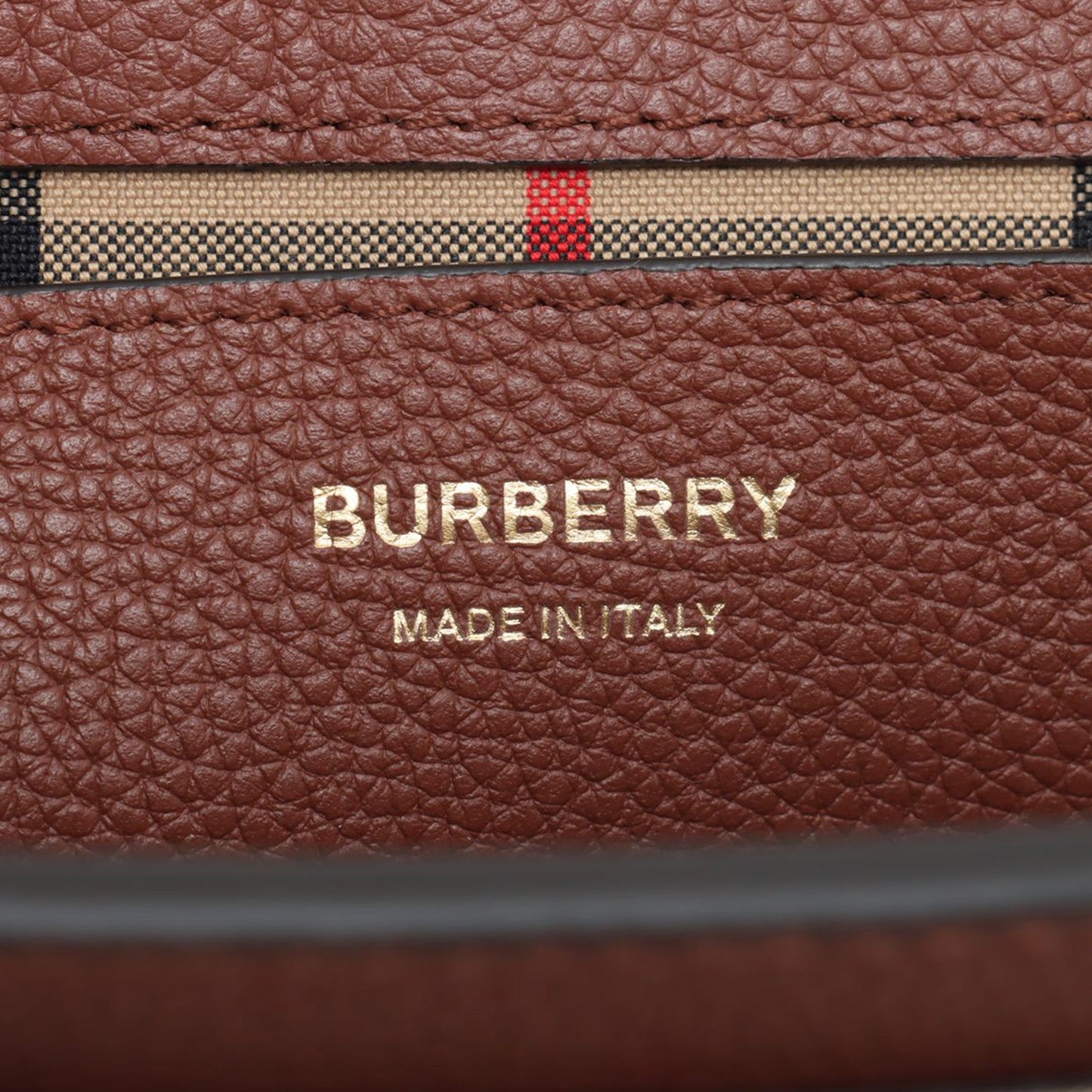 Burberry Leather and House Check Canvas Note Crossbody
