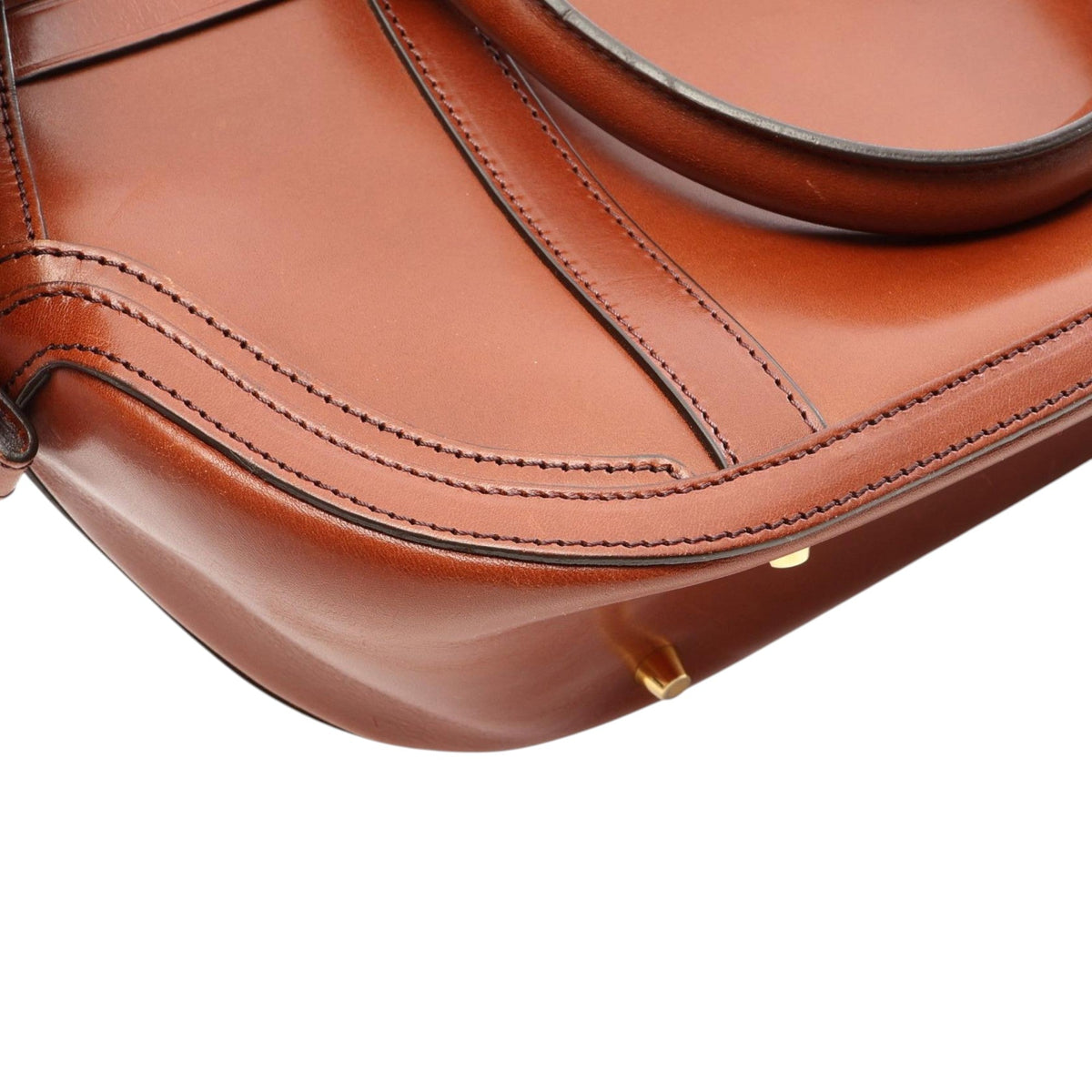 Burberry Small Calfskin Bridle Orchard Satchel — Brown