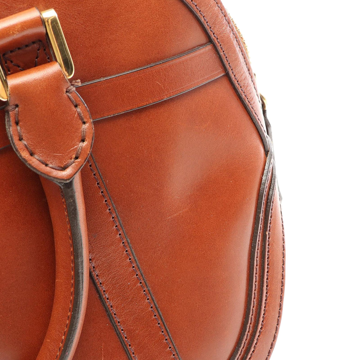 Burberry Small Calfskin Bridle Orchard Satchel — Brown