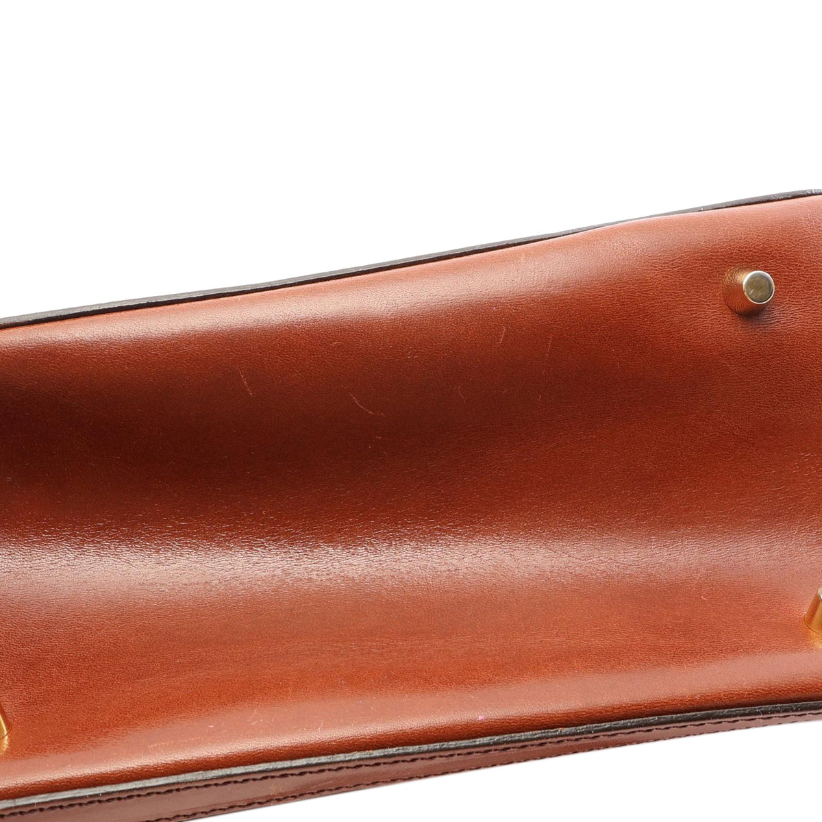 Burberry Small Calfskin Bridle Orchard Satchel — Brown