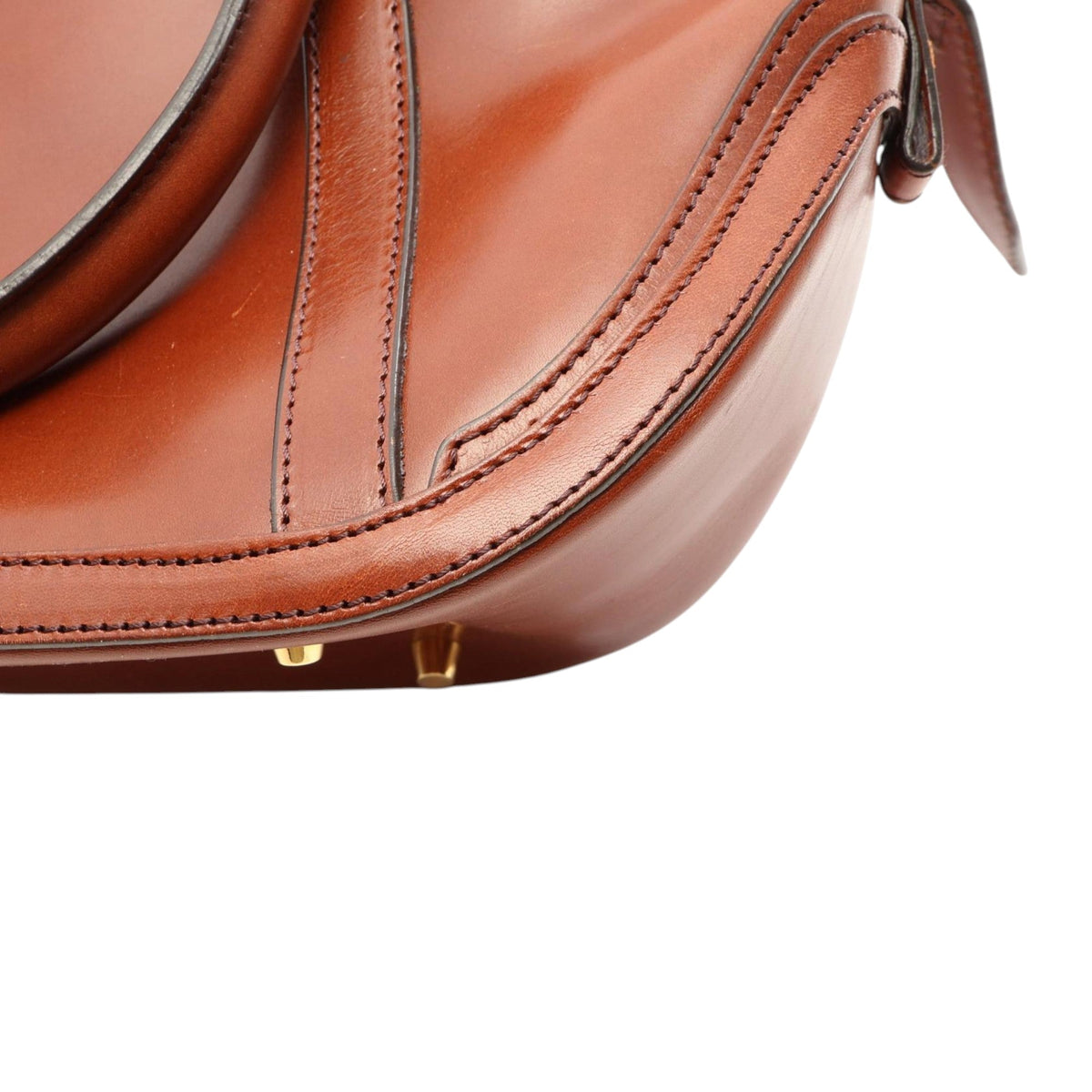 Burberry Small Calfskin Bridle Orchard Satchel — Brown
