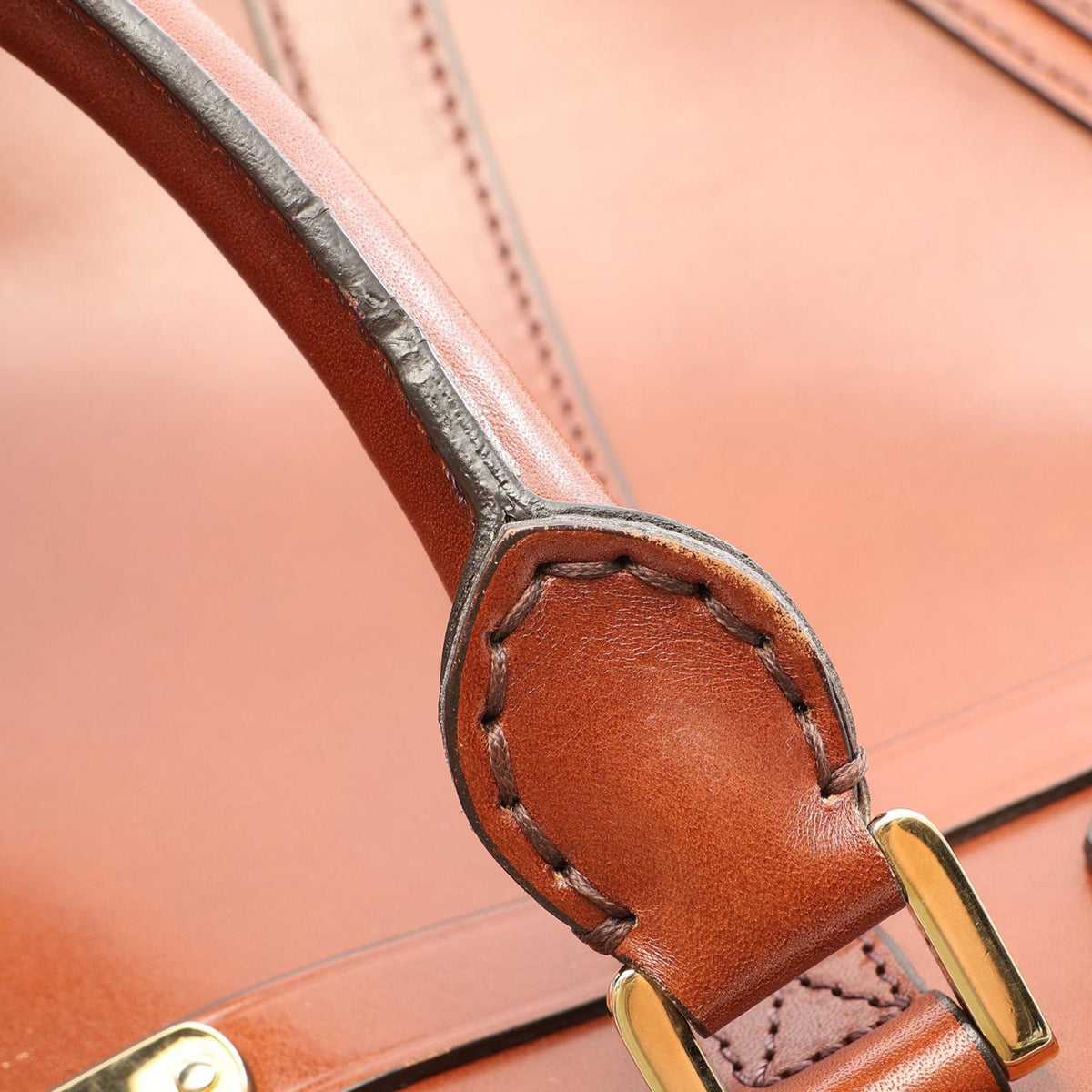 Burberry Small Calfskin Bridle Orchard Satchel — Brown