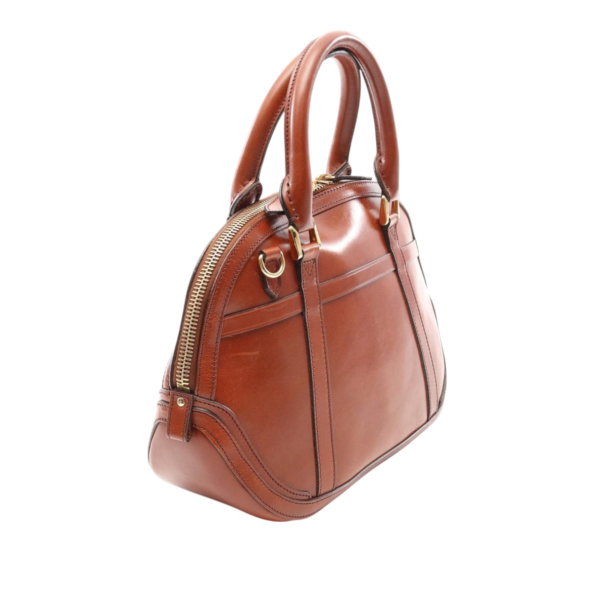 Burberry Small Calfskin Bridle Orchard Satchel — Brown