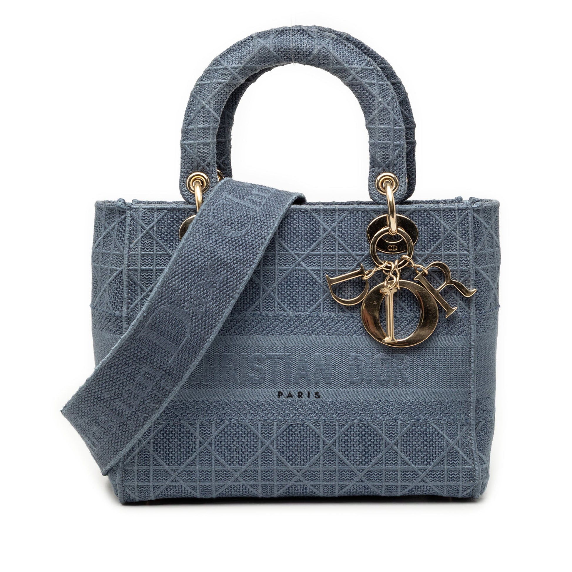 Dior Medium Canvas Cannage Lady D Lite
