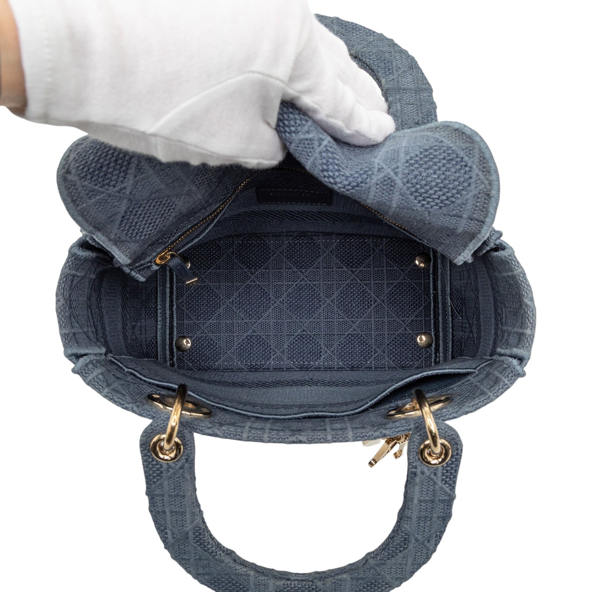 Dior Medium Canvas Cannage Lady D Lite