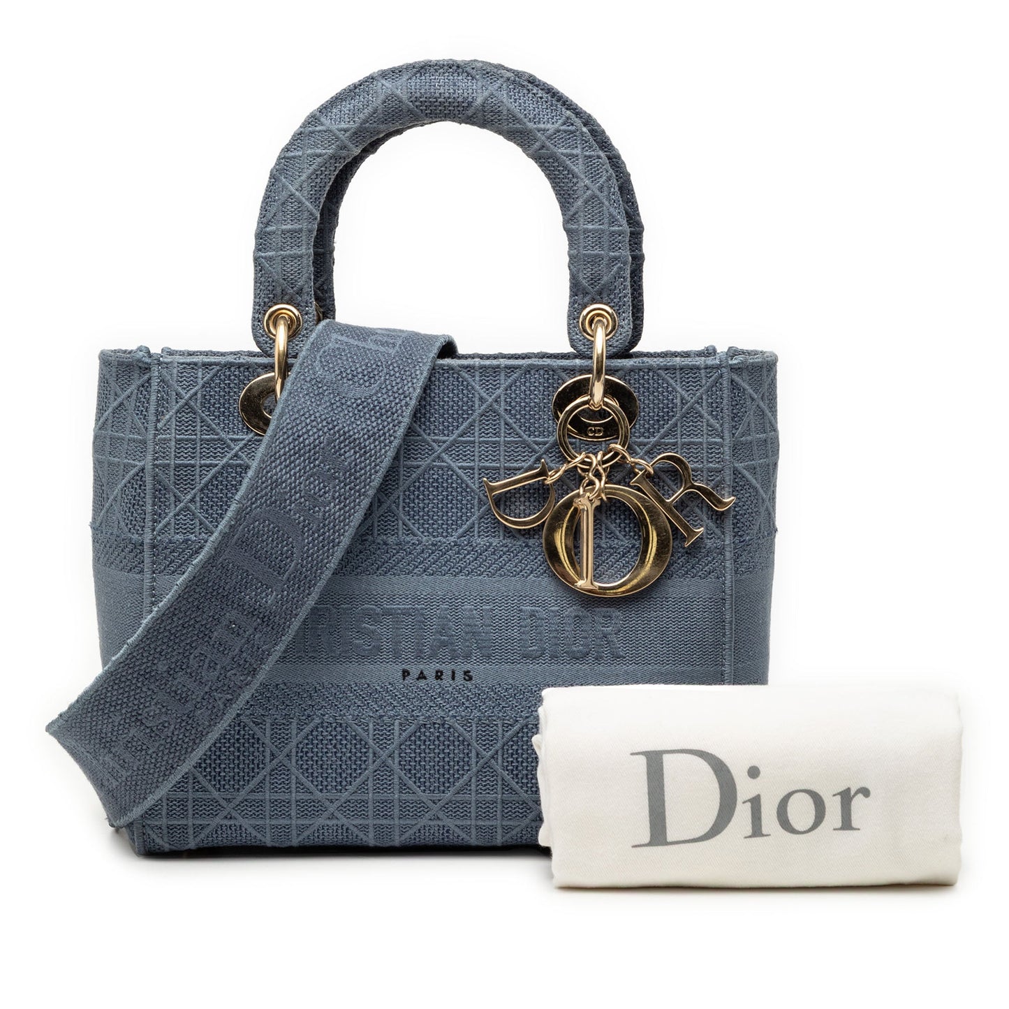 Dior Medium Canvas Cannage Lady D Lite