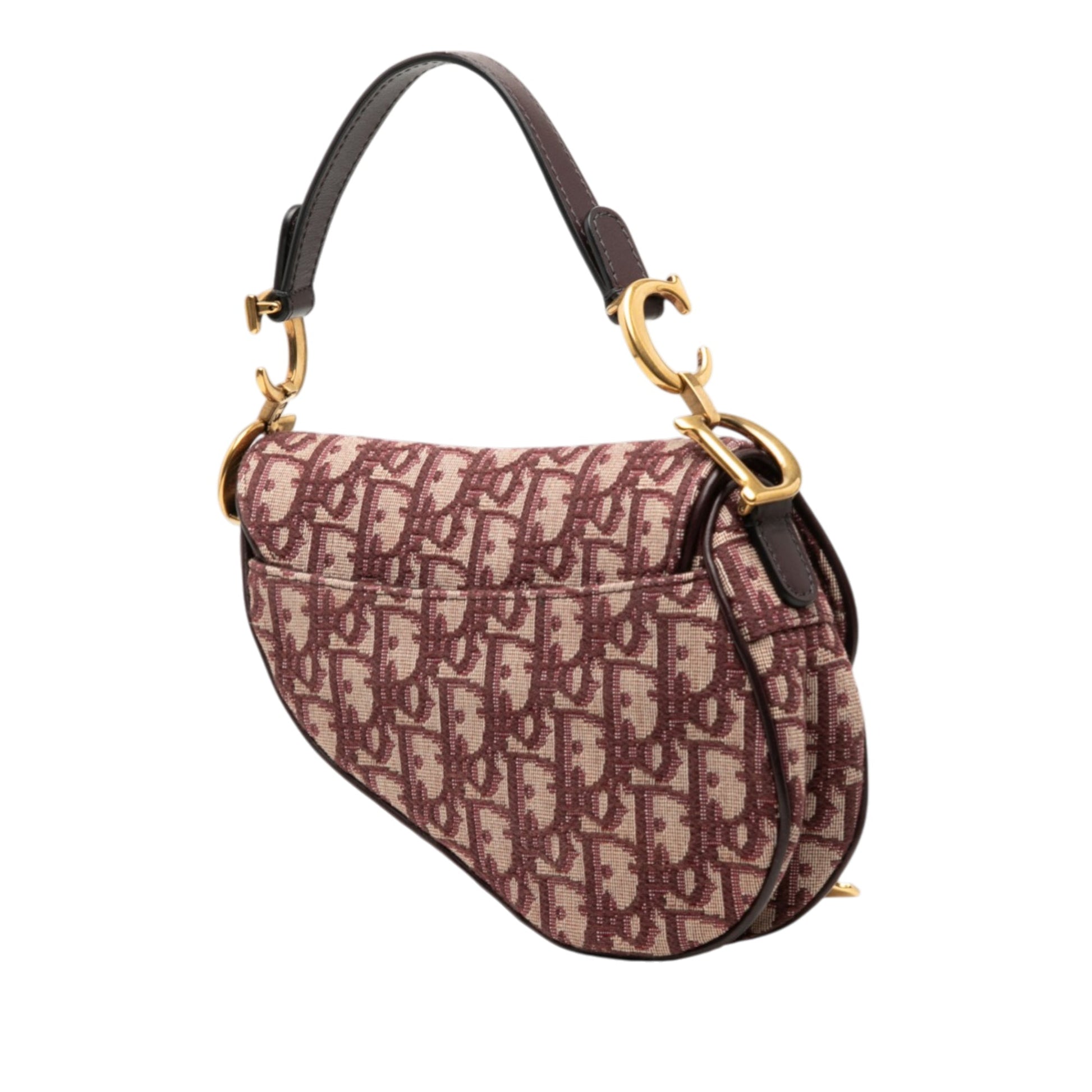 Dior Mini Oblique Canvas Saddle Bag