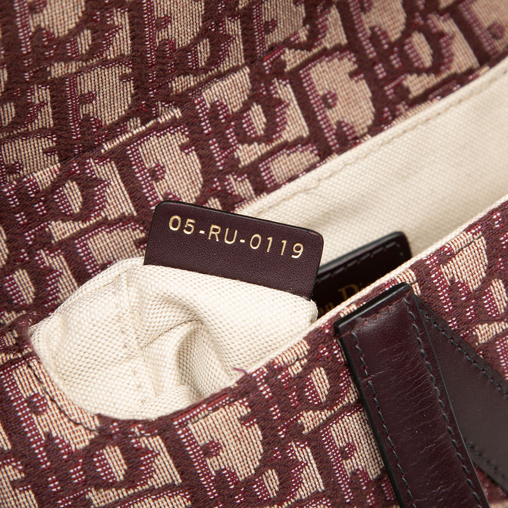 Dior Mini Oblique Canvas Saddle Bag