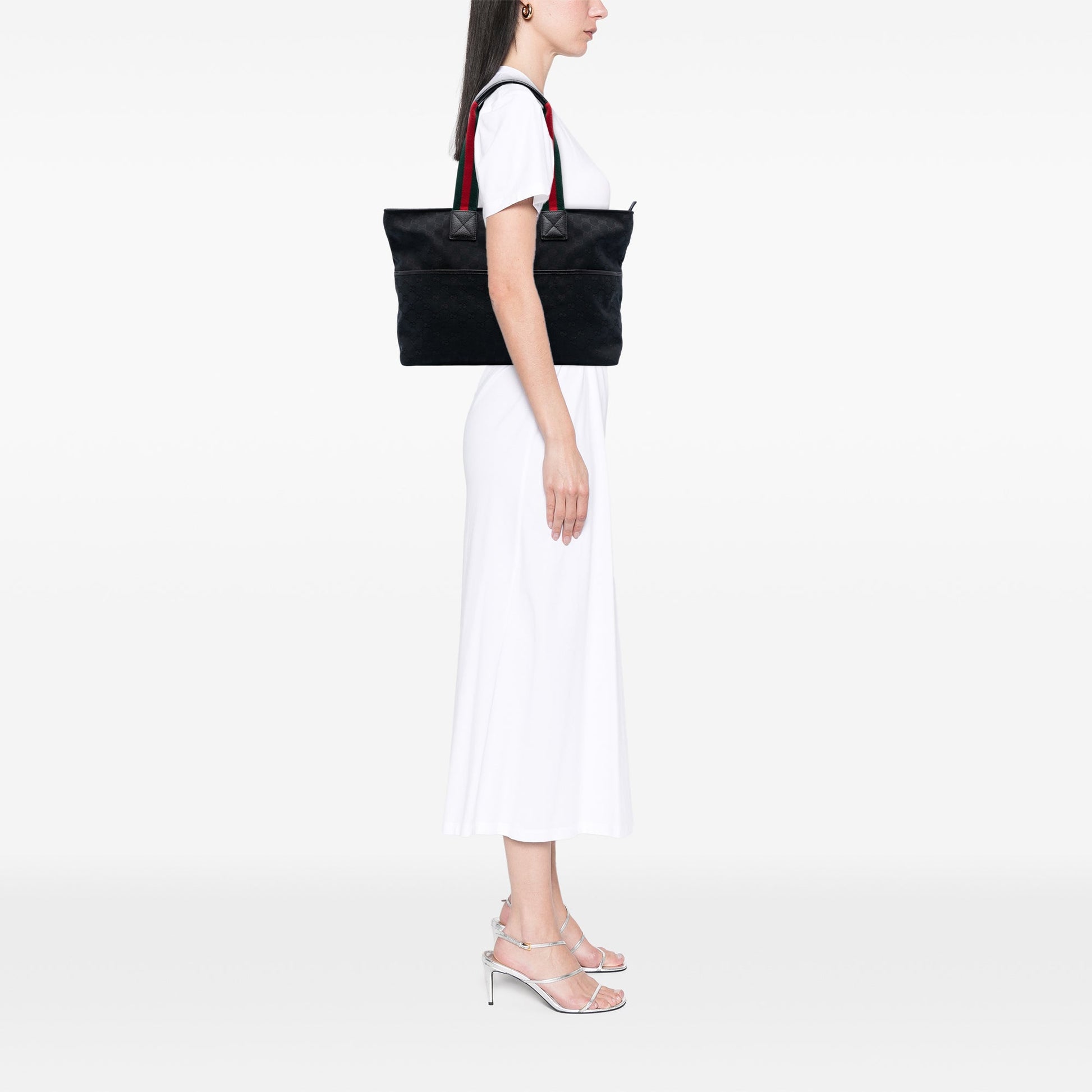 Gucci GG Canvas Web Tote