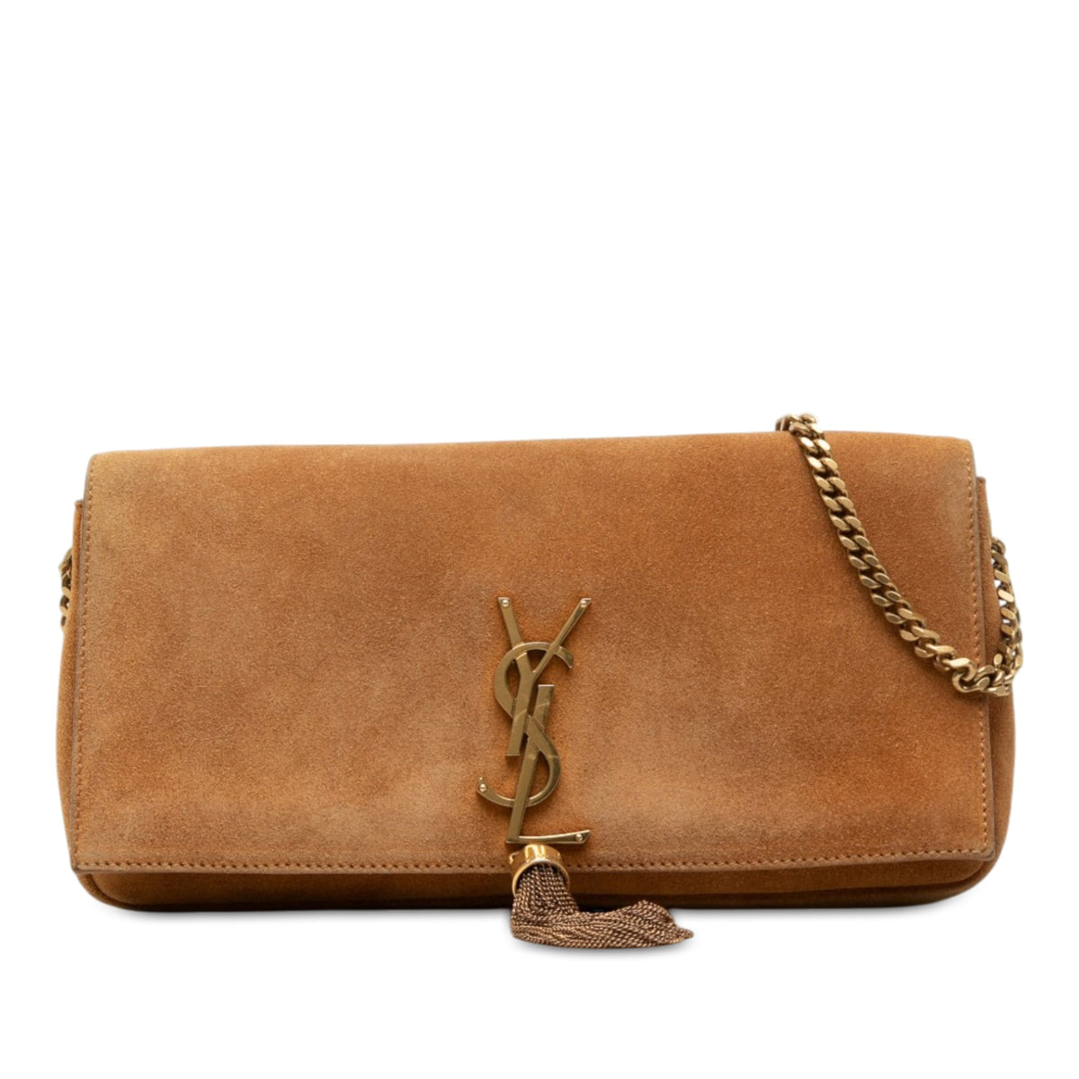 Saint Laurent Suede Monogram Kate 99 Tassel Bag