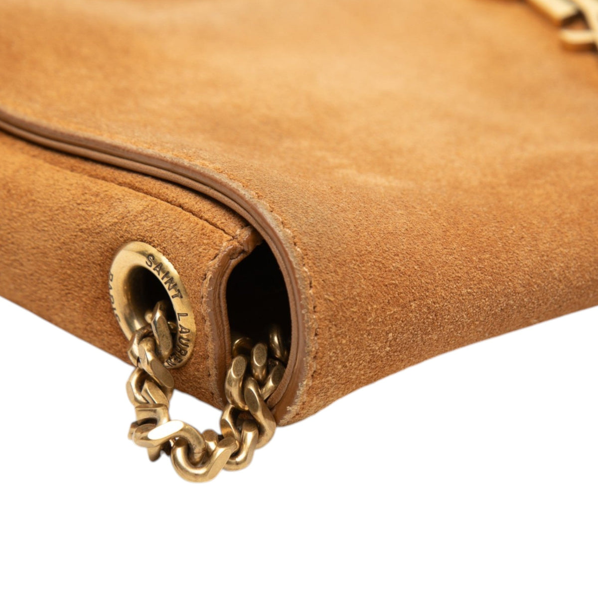 Saint Laurent Suede Monogram Kate 99 Tassel Bag