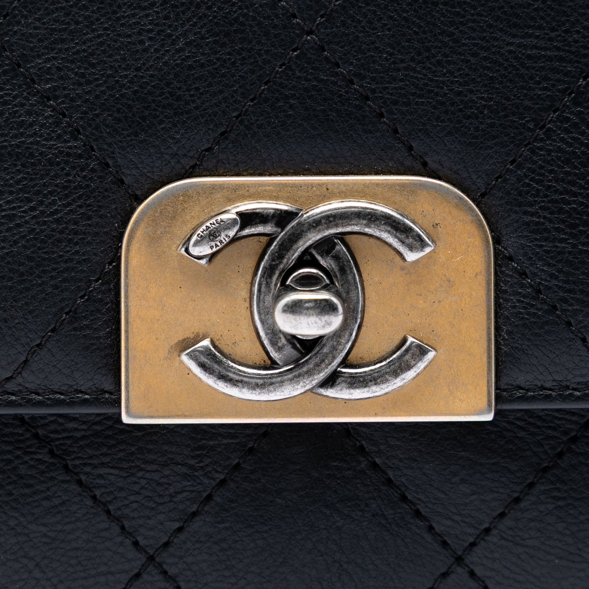 Chanel Medium Quilted Calfskin Straight Lined Flap