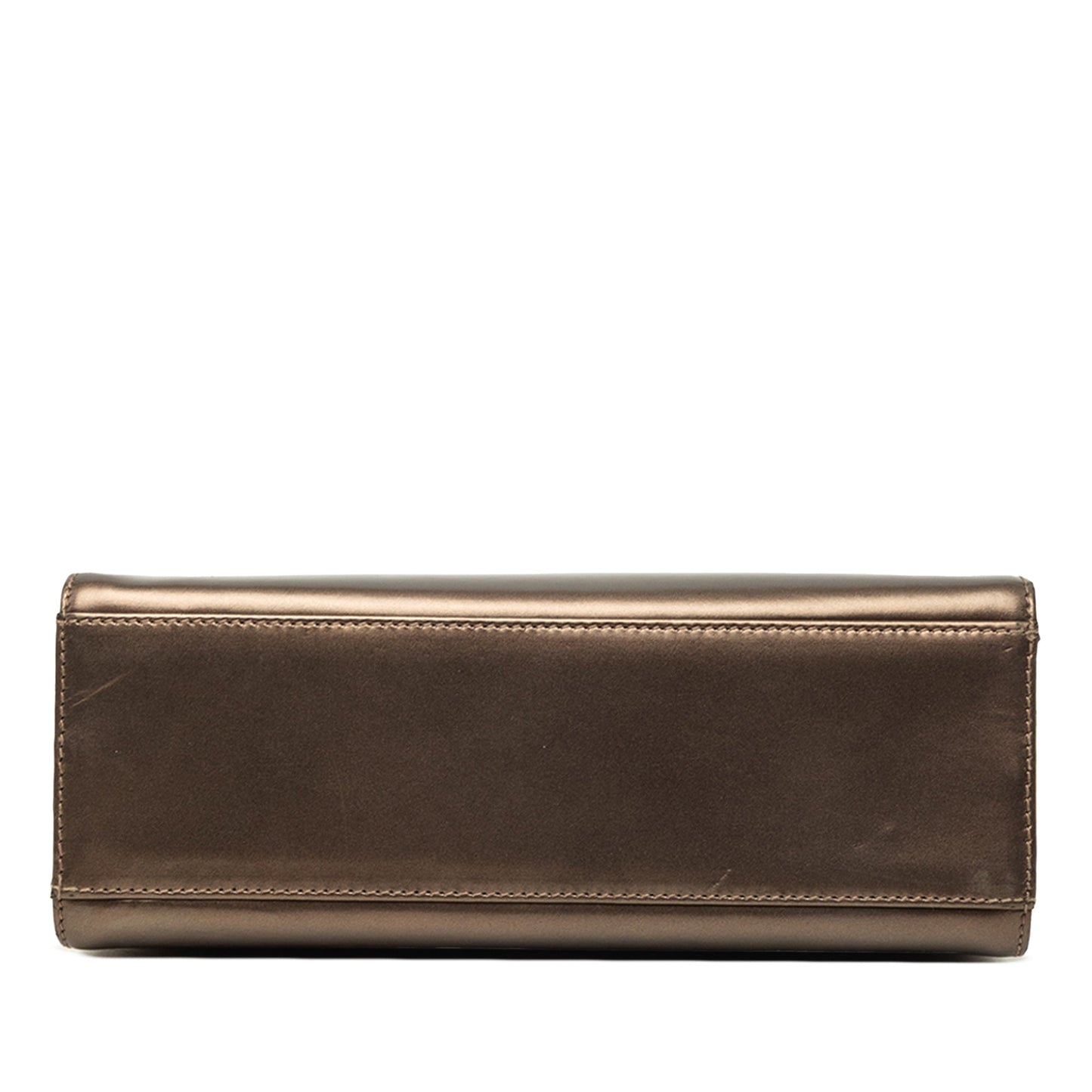 Ferragamo Metallic Calfskin Chain Shoulder Bag