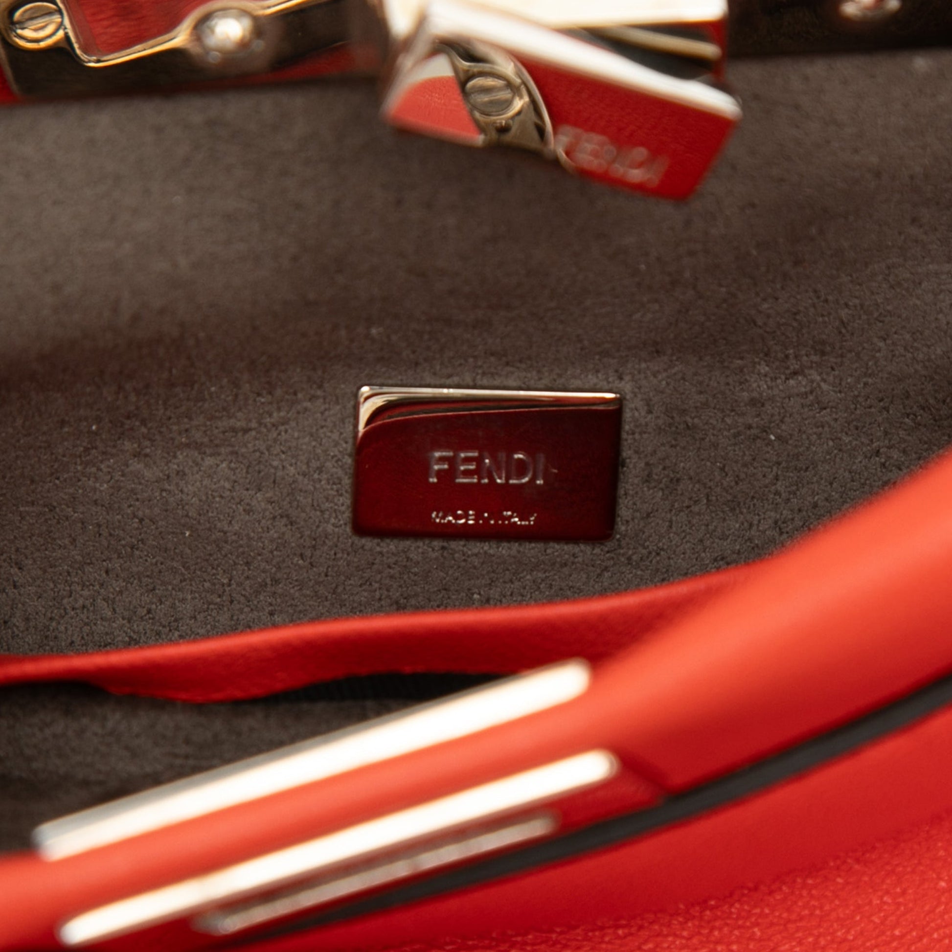 Fendi Micro Leather Peekaboo Satchel