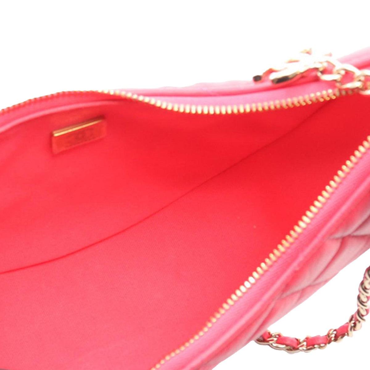 Chanel Small Quilted Lambskin Chain Around Hook Hobo Bag