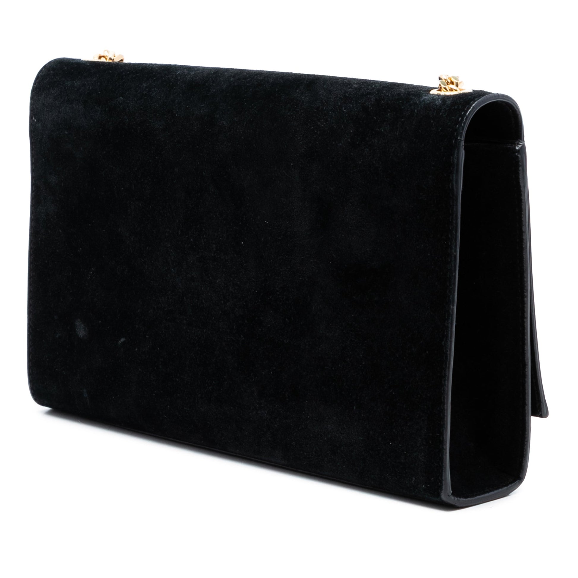 Saint Laurent Medium Suede Monogram Kate Tassel Crossbody