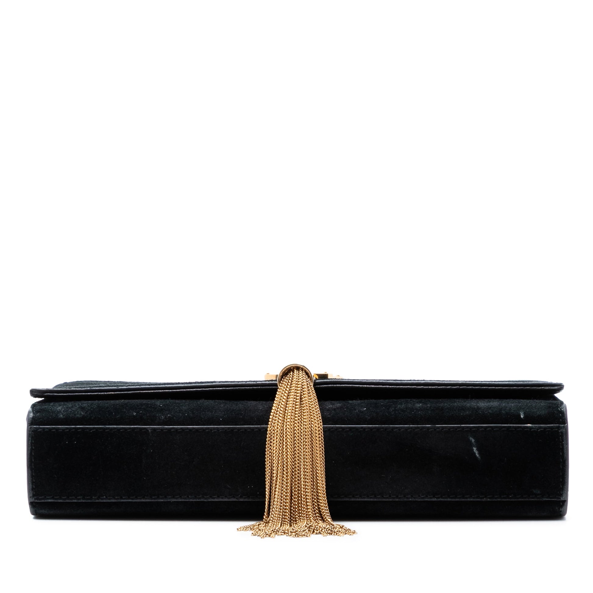 Saint Laurent Medium Suede Monogram Kate Tassel Crossbody