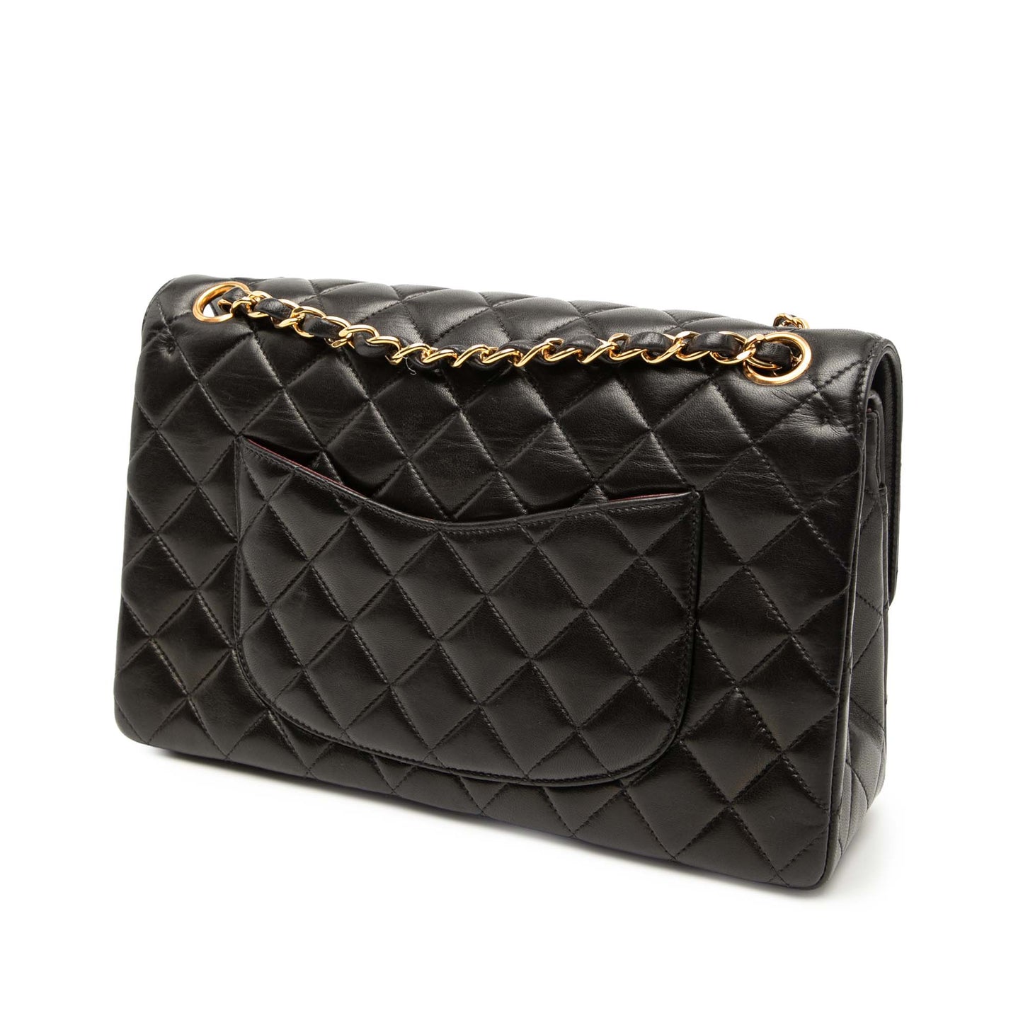 Chanel Medium Quilted Lambskin Gold and Silver Combo CC Double Flap