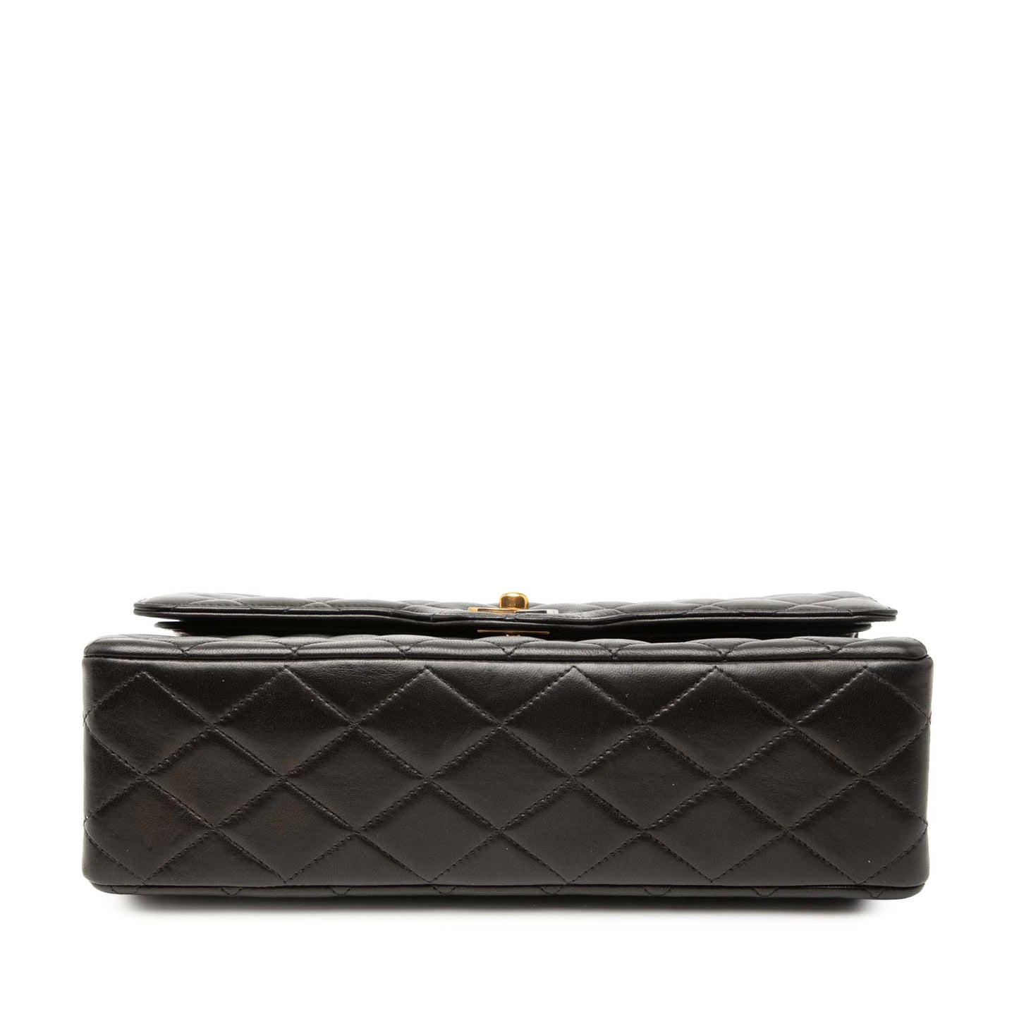 Chanel Medium Quilted Lambskin Gold and Silver Combo CC Double Flap