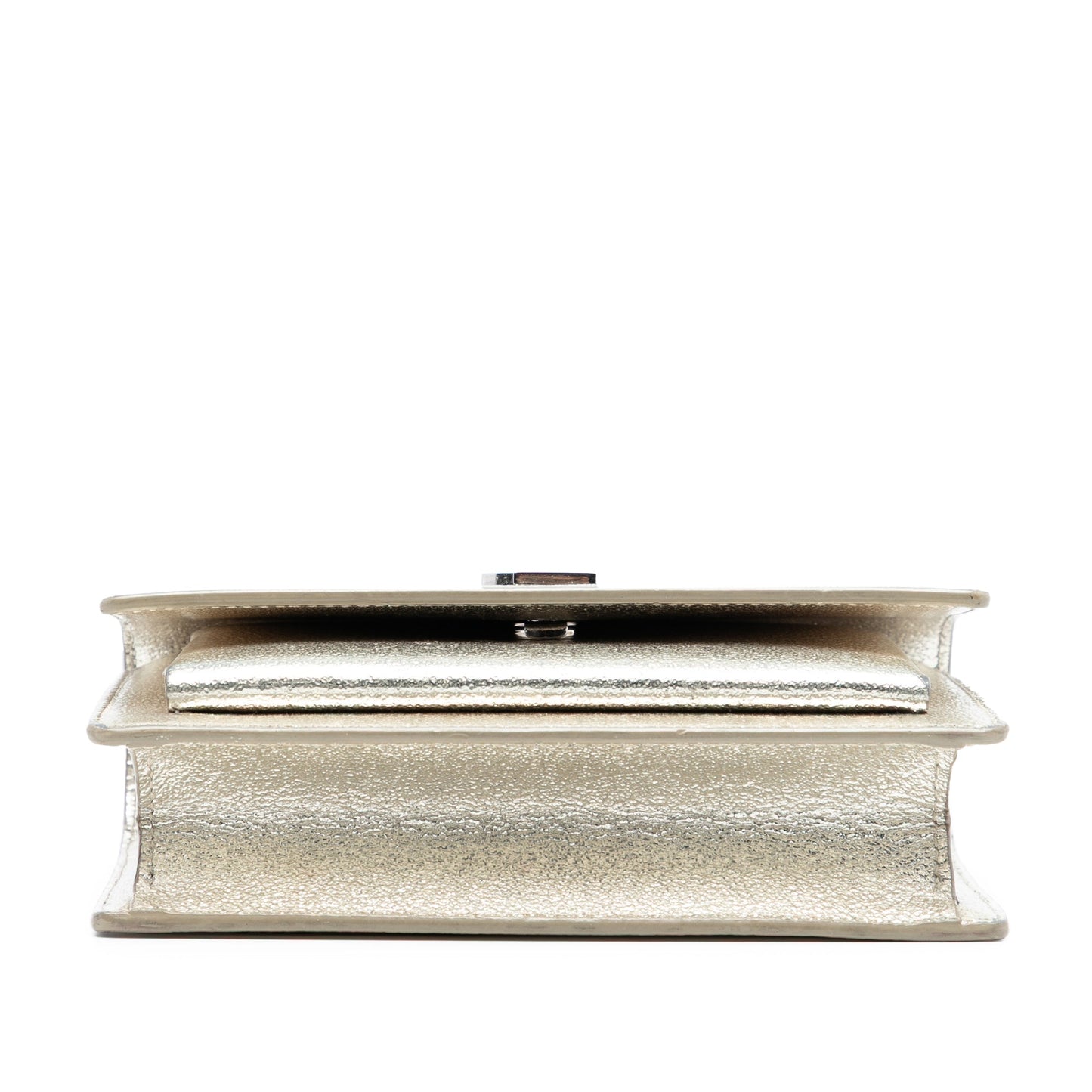 Saint Laurent Mini Metallic Calfskin Monogram Sunset Wallet on Chain